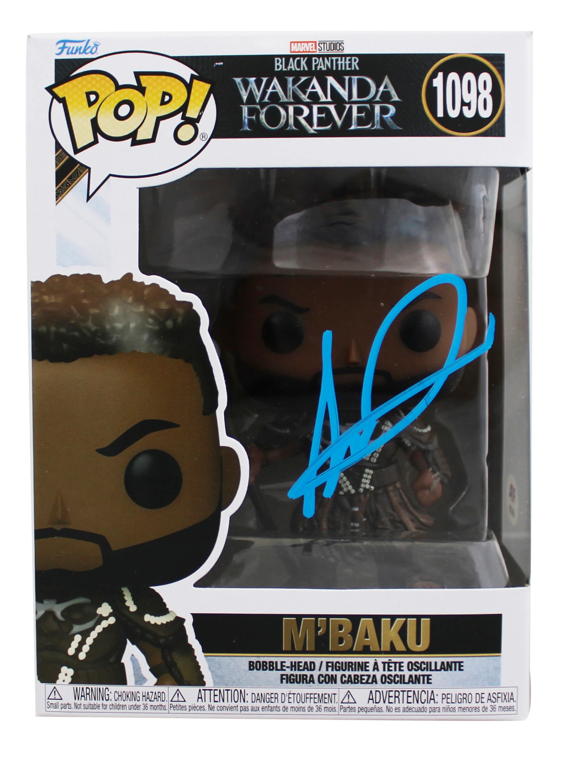Winston Duke Black Panther Signed M'Baku #1098 Funko Pop Figure PSA/DNA #AO48785 - Image 2