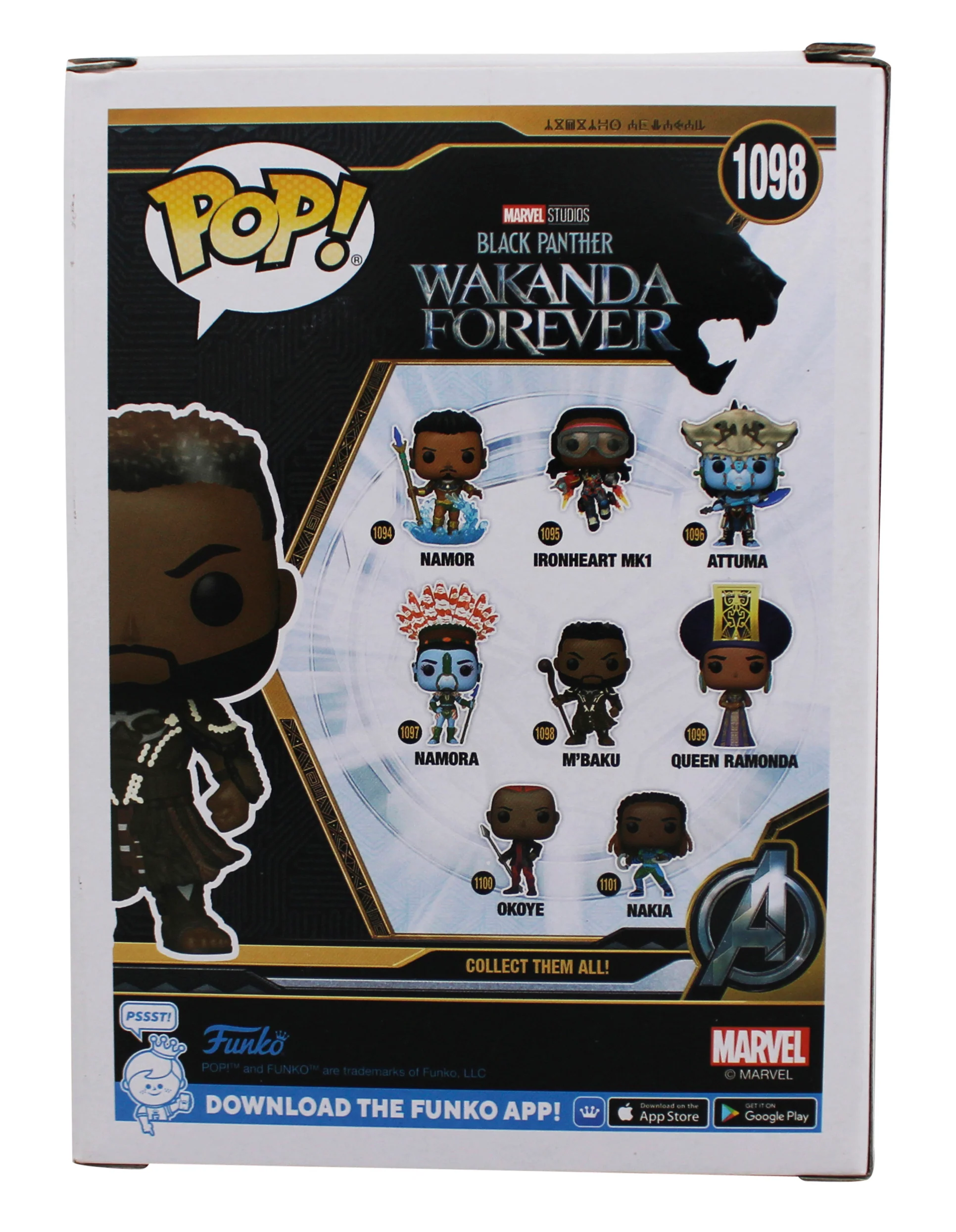 Winston Duke Black Panther Signed M'Baku #1098 Funko Pop Figure PSA/DNA #AO48785 - Image 5