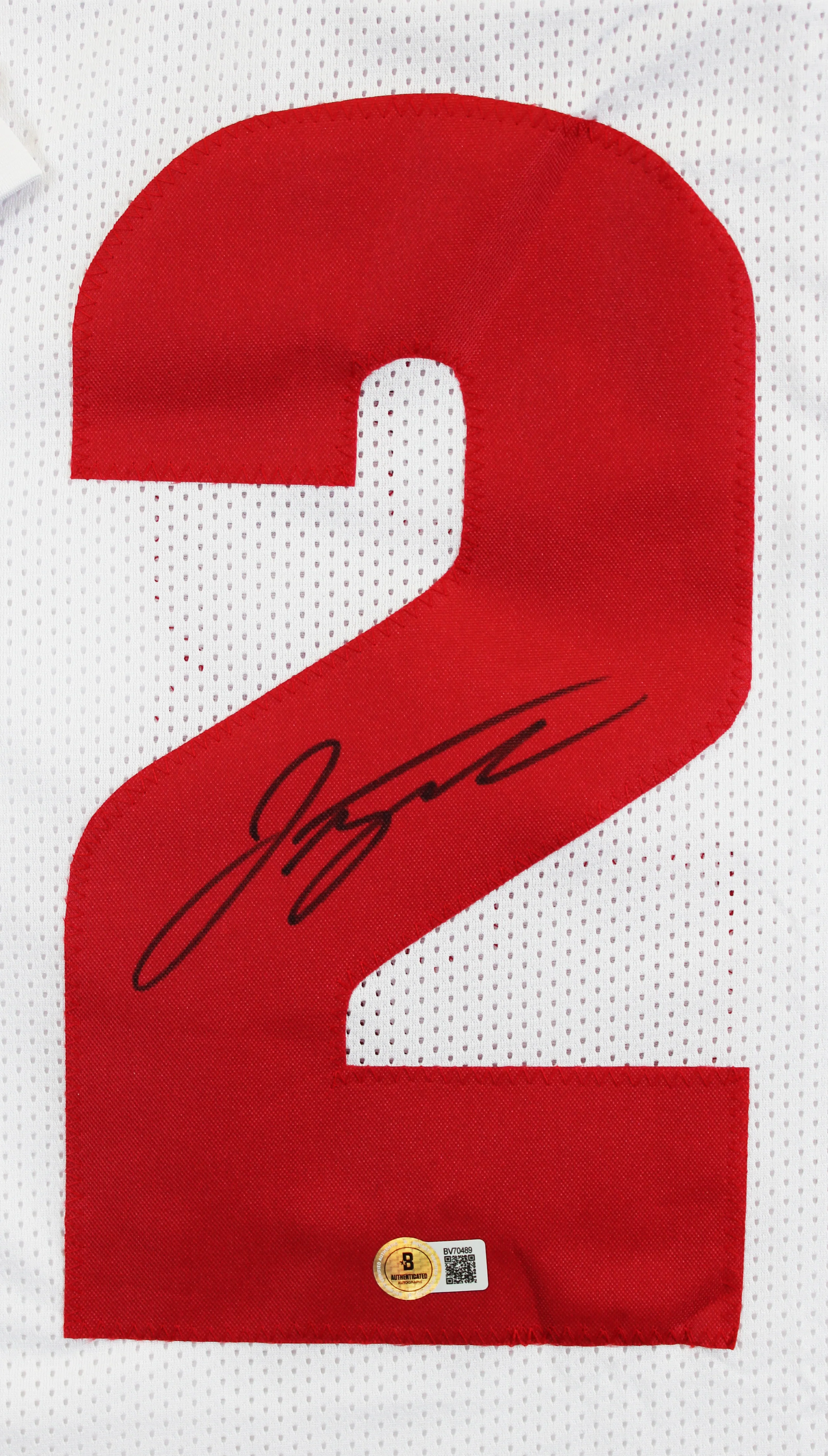 Wisconsin Jonathan Taylor Authentic Signed White Pro Style Framed Jersey BAS - Image 3