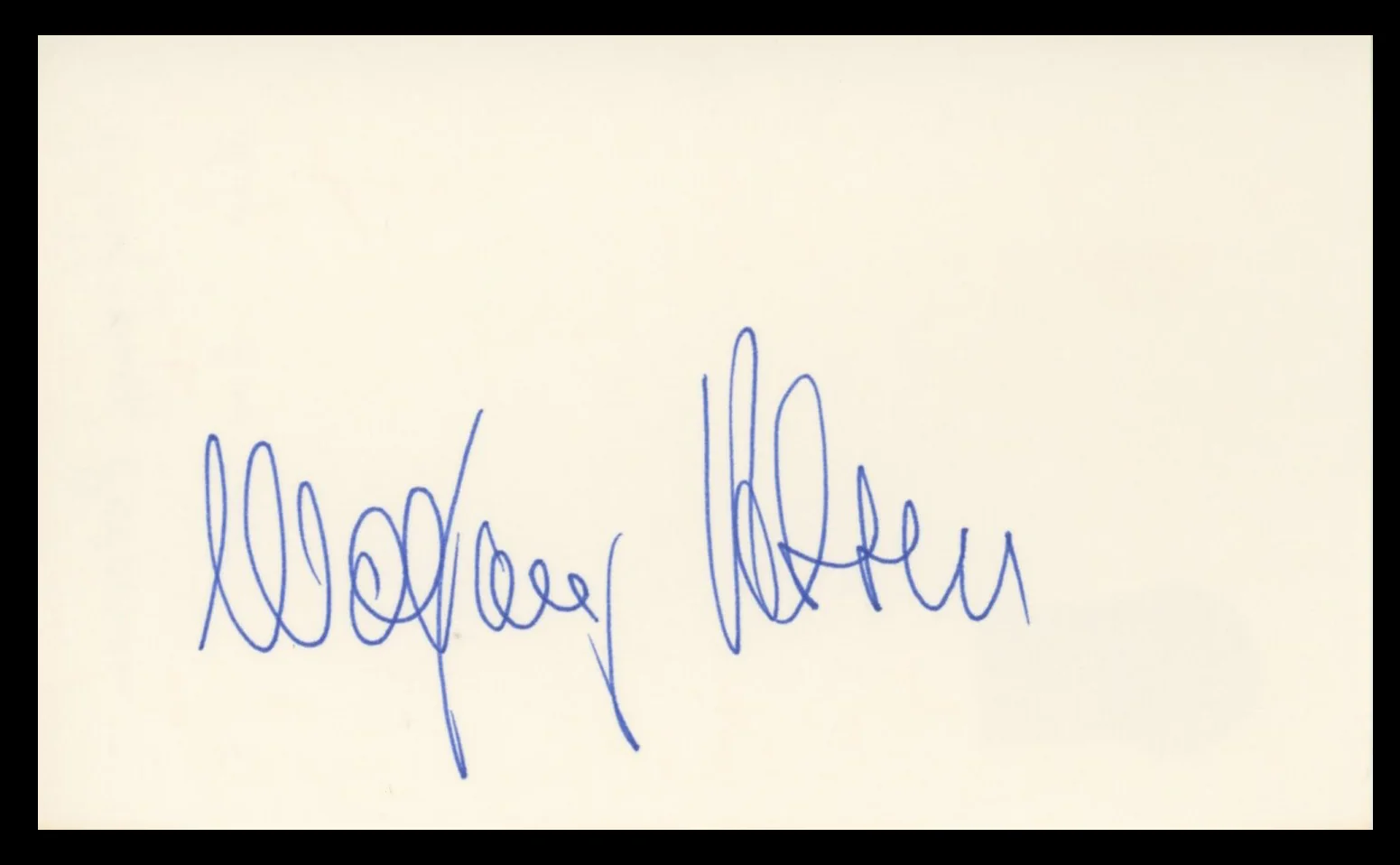 Wolfgang Petersen Das Boot Authentic Signed 3x5 Index Card BAS #BV59072