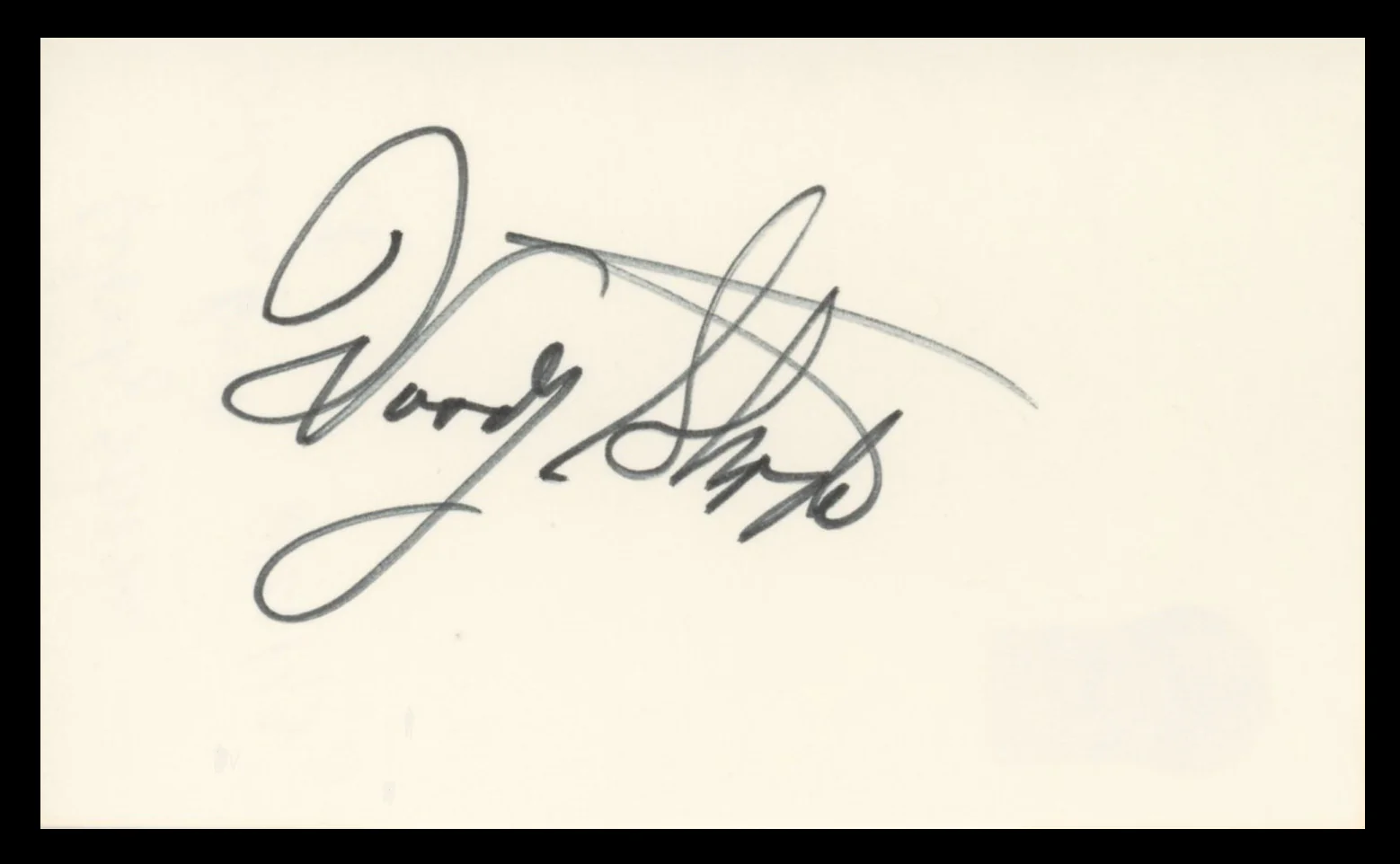 Woody Strode Spartacus Authentic Signed 3x5 Index Card BAS #BV59059 - Image 2