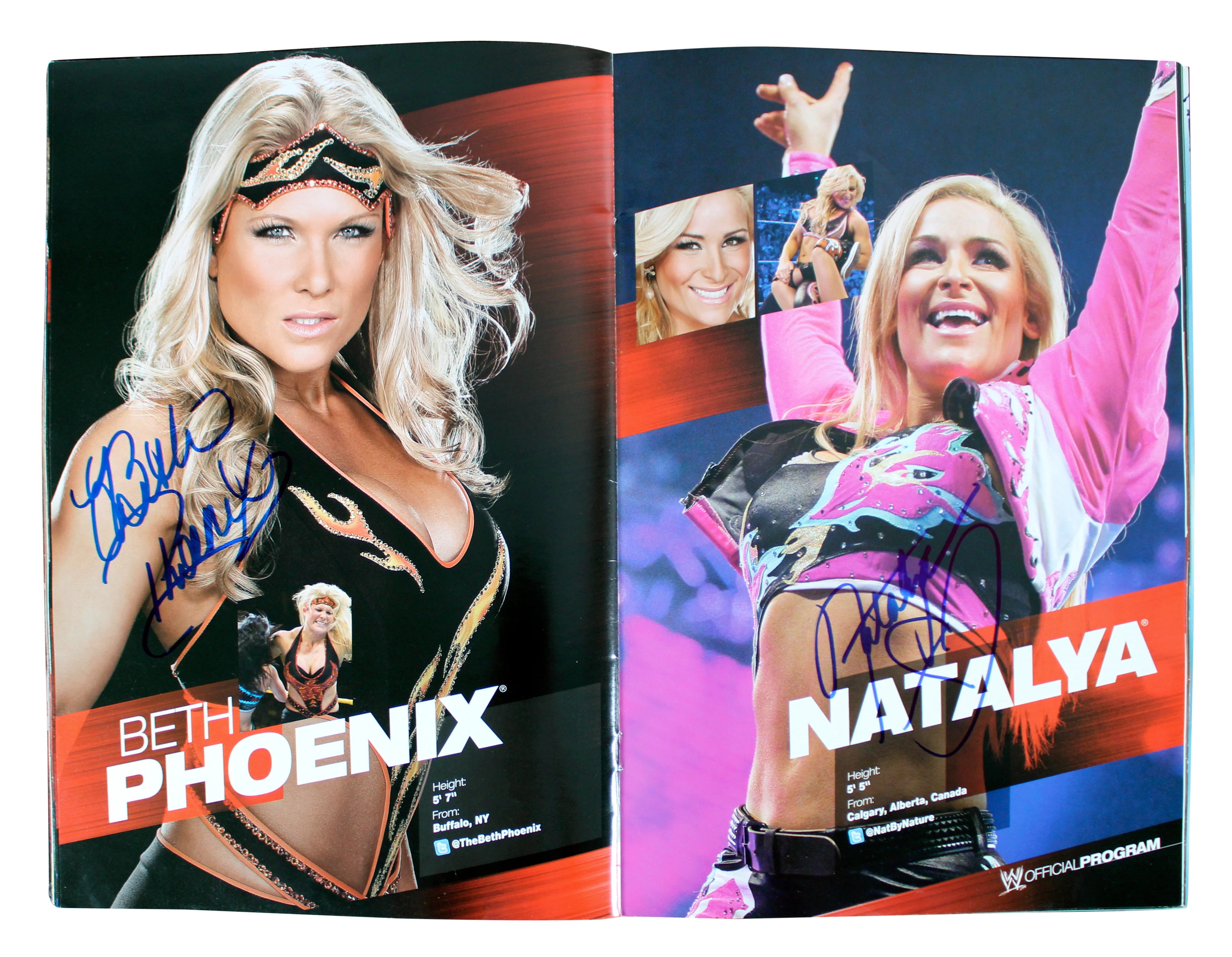WWE Superstars (54) Rhodes, Kane, Sheamus, Mysterio Signed Official Program BAS - Image 10