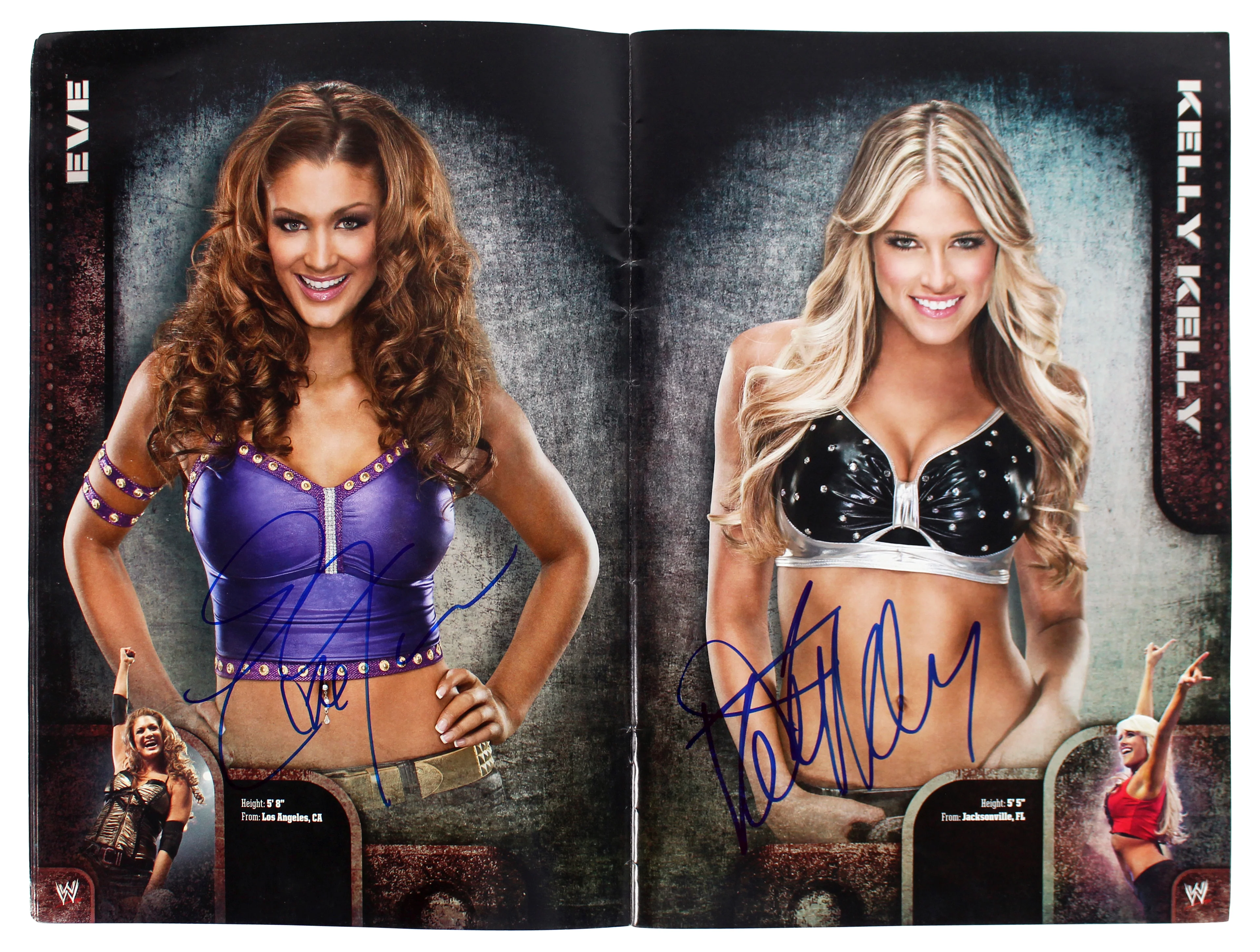 WWE Superstars (64) Cena, Edge, Sheamus, Mysterio, Signed 2010 WWE Program BAS - Image 4