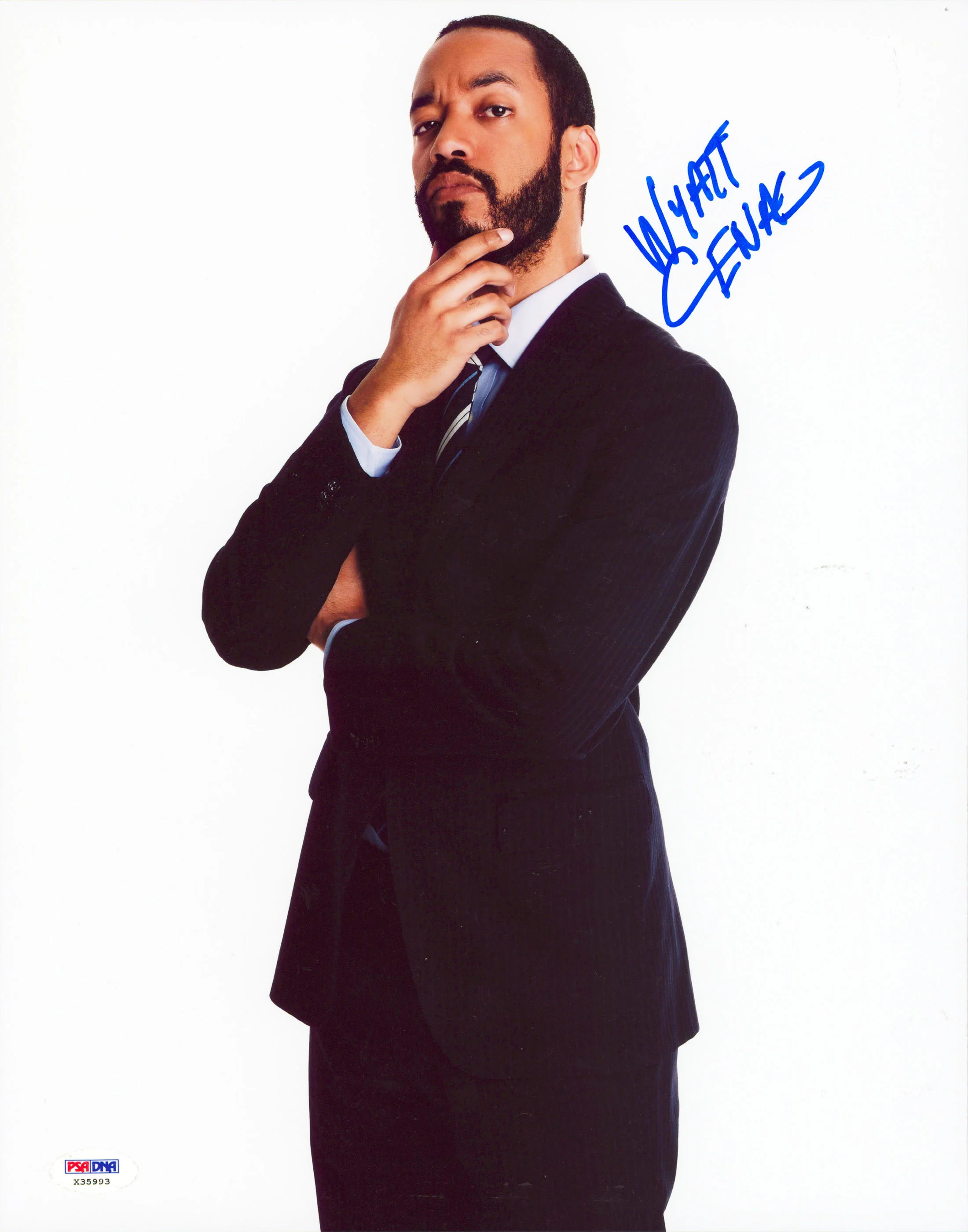 Wyatt Cenac Comedian & Actor Authentic Signed 11x14 Photo PSA/DNA #X35993 - Image 2