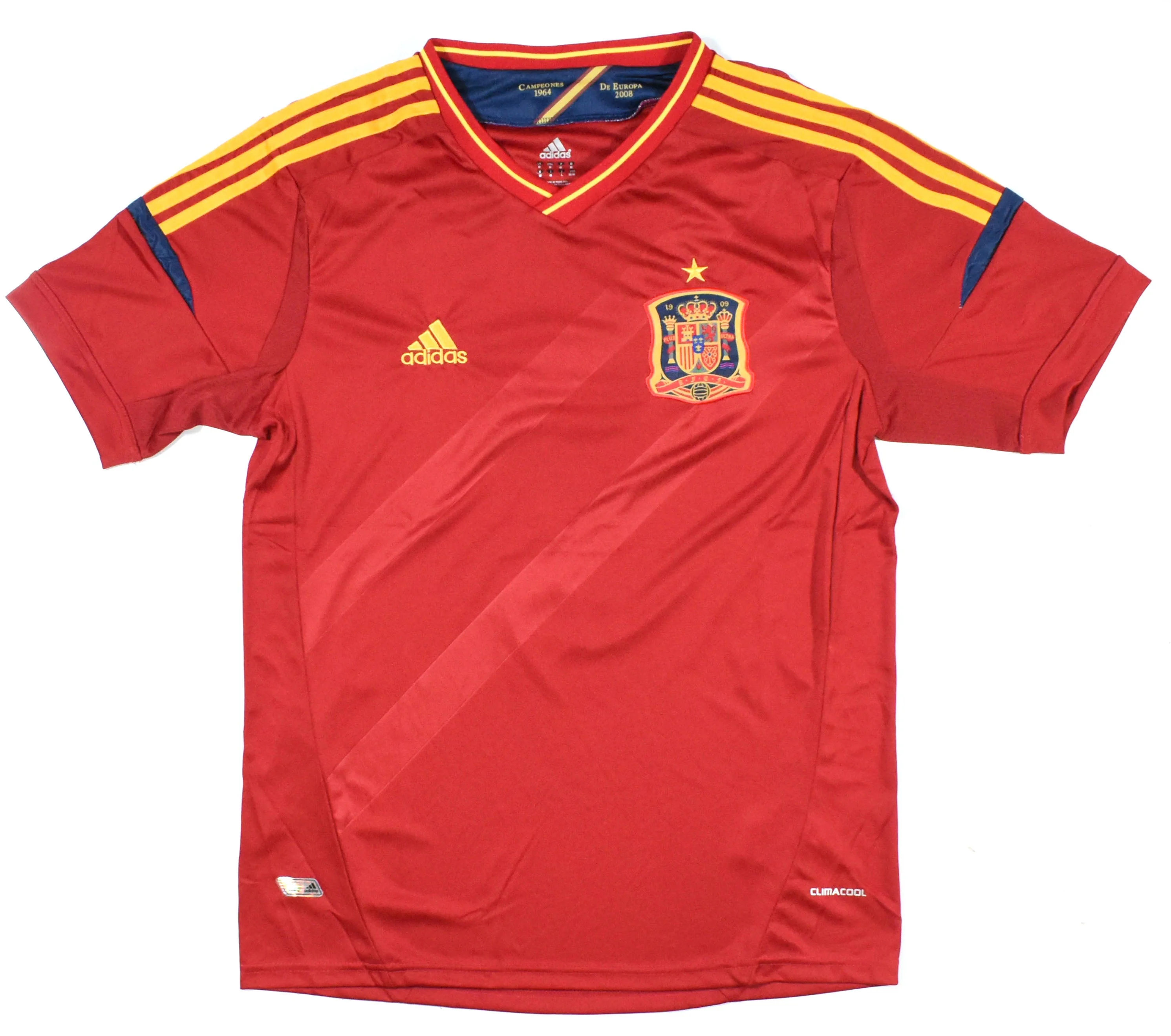 Xavi Autographed Spain Home Soccer Jersey #8 - Beckett Hologram *M - Image 3