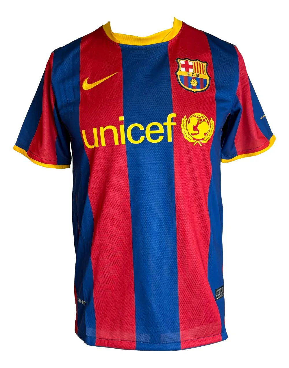 Xavi Signed Barcelona 2010/11 Nike Soccer Jersey BAS - Image 3