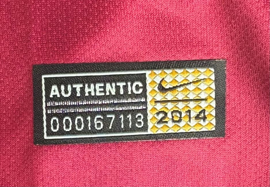 Xavi Signed Barcelona 2014/15 Nike Soccer Jersey BAS - Image 4