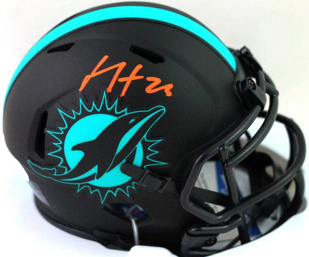 Xavien Howard Signed Miami Dolphins Eclipse Mini Helmet - Beckett Witness *Org - Image 4