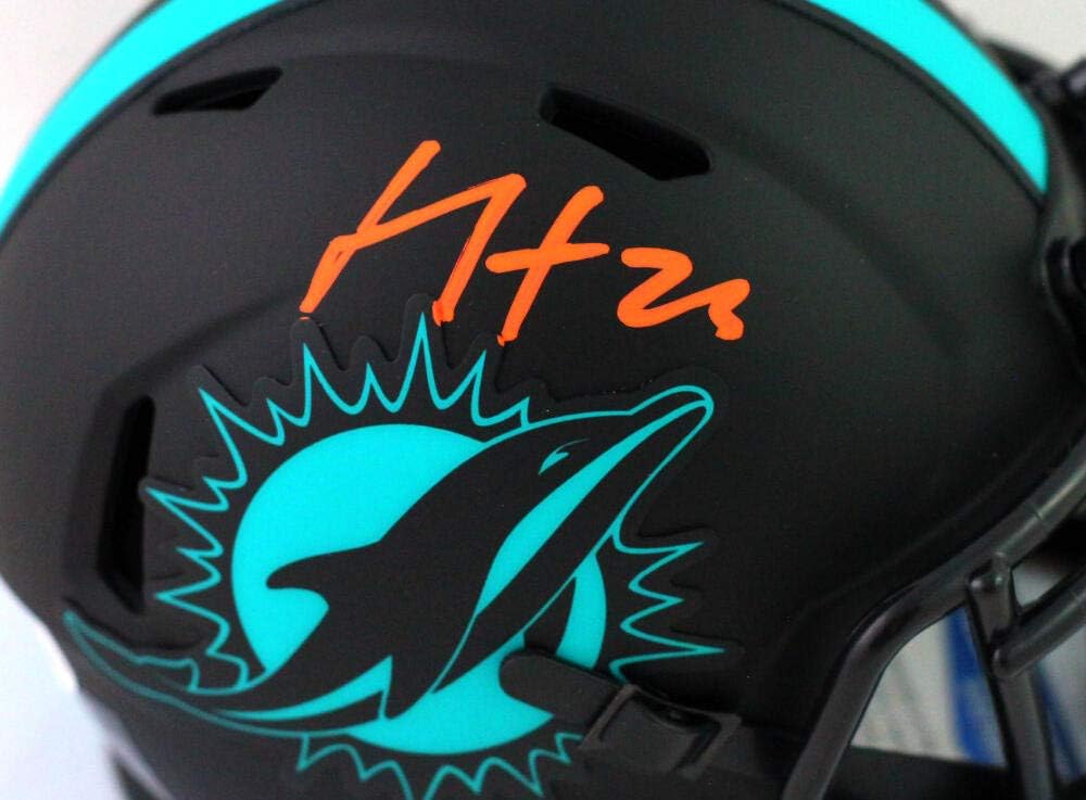 Xavien Howard Signed Miami Dolphins Eclipse Mini Helmet - Beckett Witness *Org - Image 5
