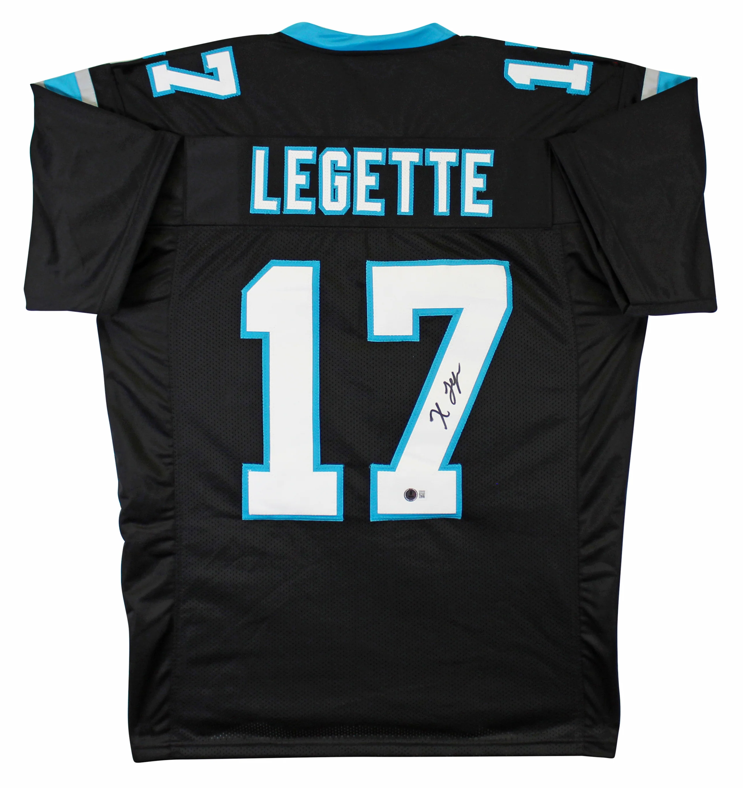 Xavier Legette Authentic Signed Black Pro Style Jersey Autographed BAS Witnessed - Image 2