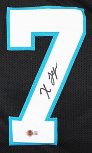 Xavier Legette Authentic Signed Black Pro Style Jersey Autographed BAS Witnessed - Image 3