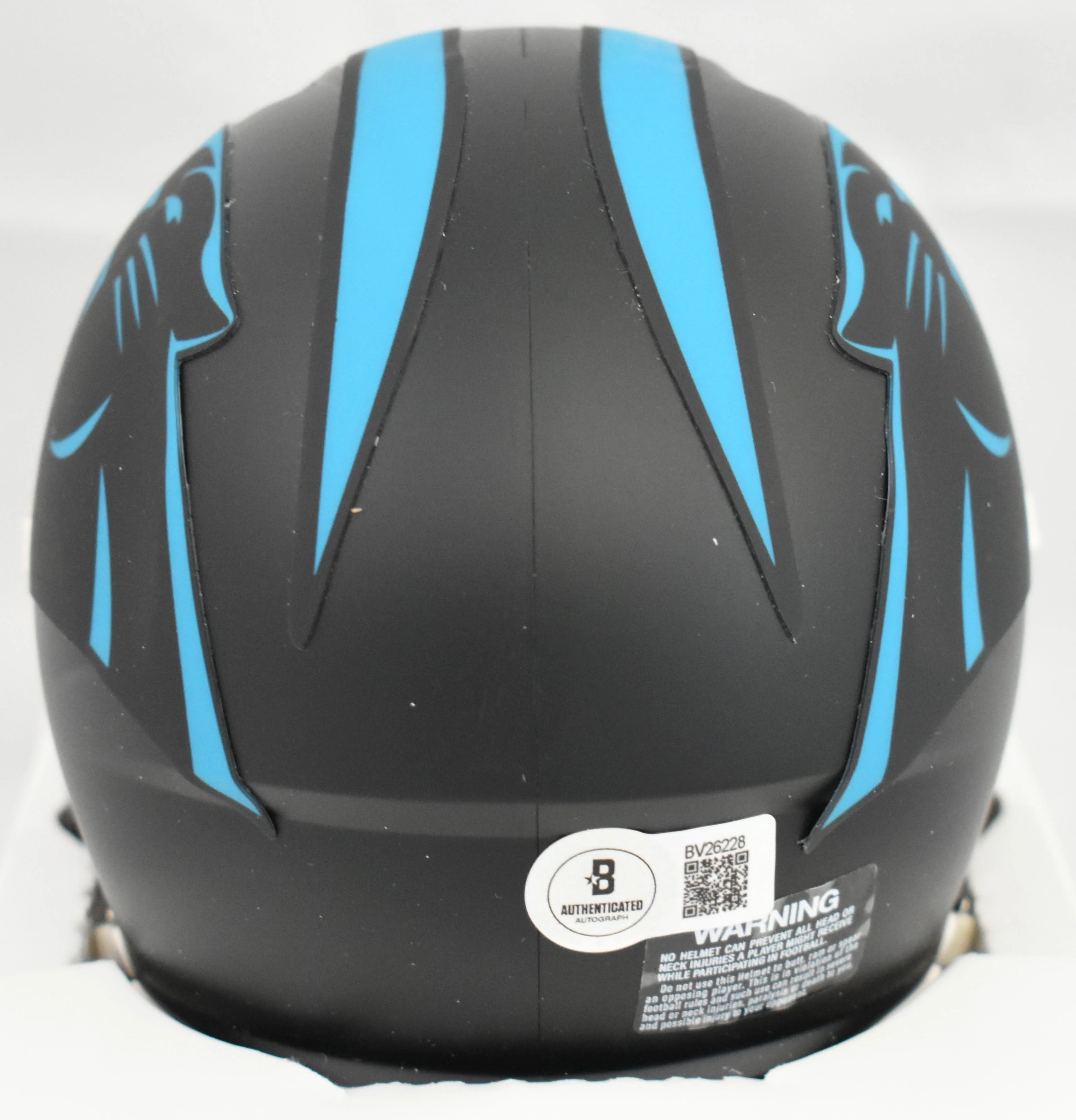 Xavier Legette Autographed Carolina Panthers ALT Speed Mini Helmet- Beckett Holo - Image 3