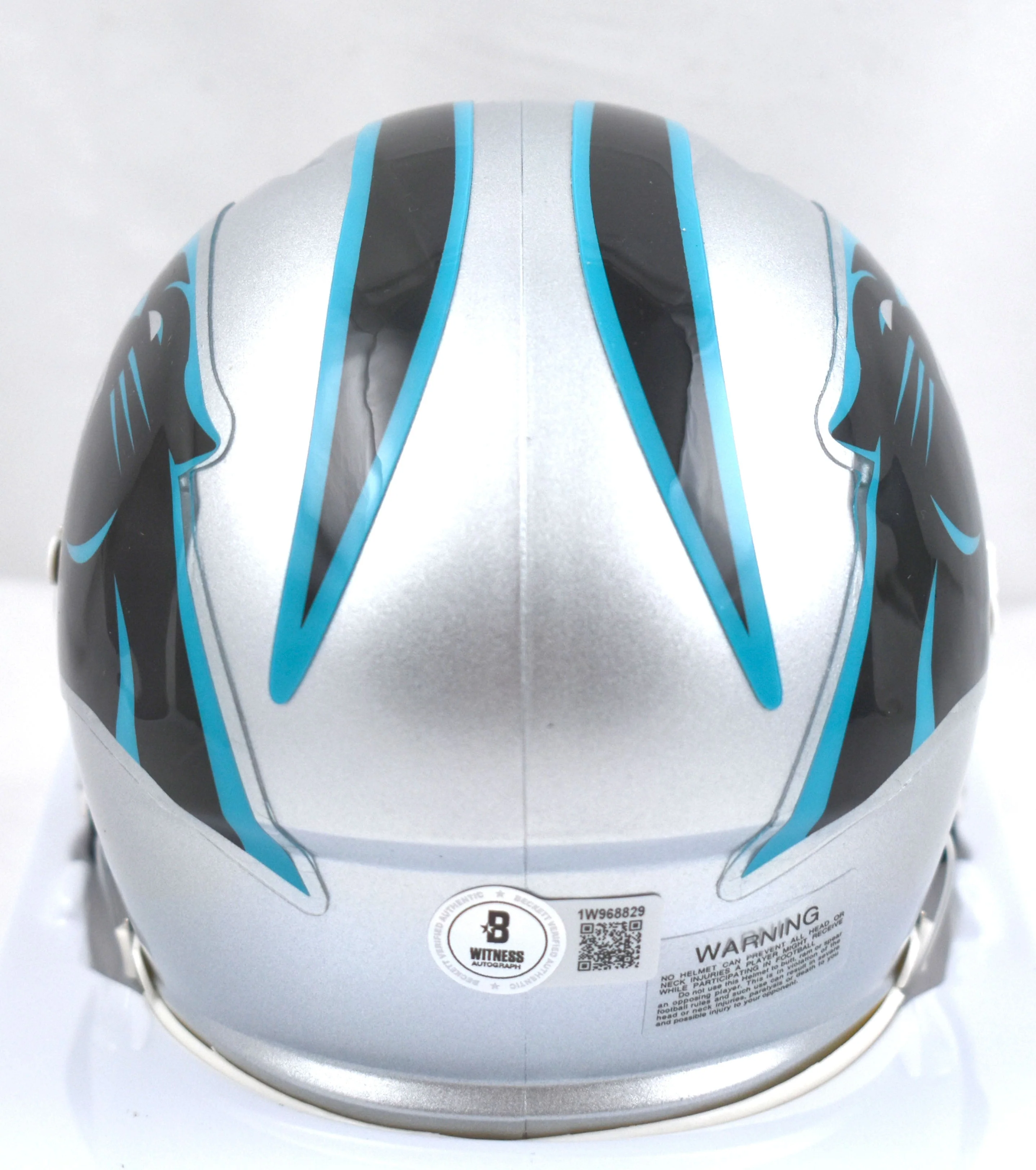 Xavier Legette Autographed Carolina Panthers Speed Mini Helmet - Beckett W Holo - Image 3