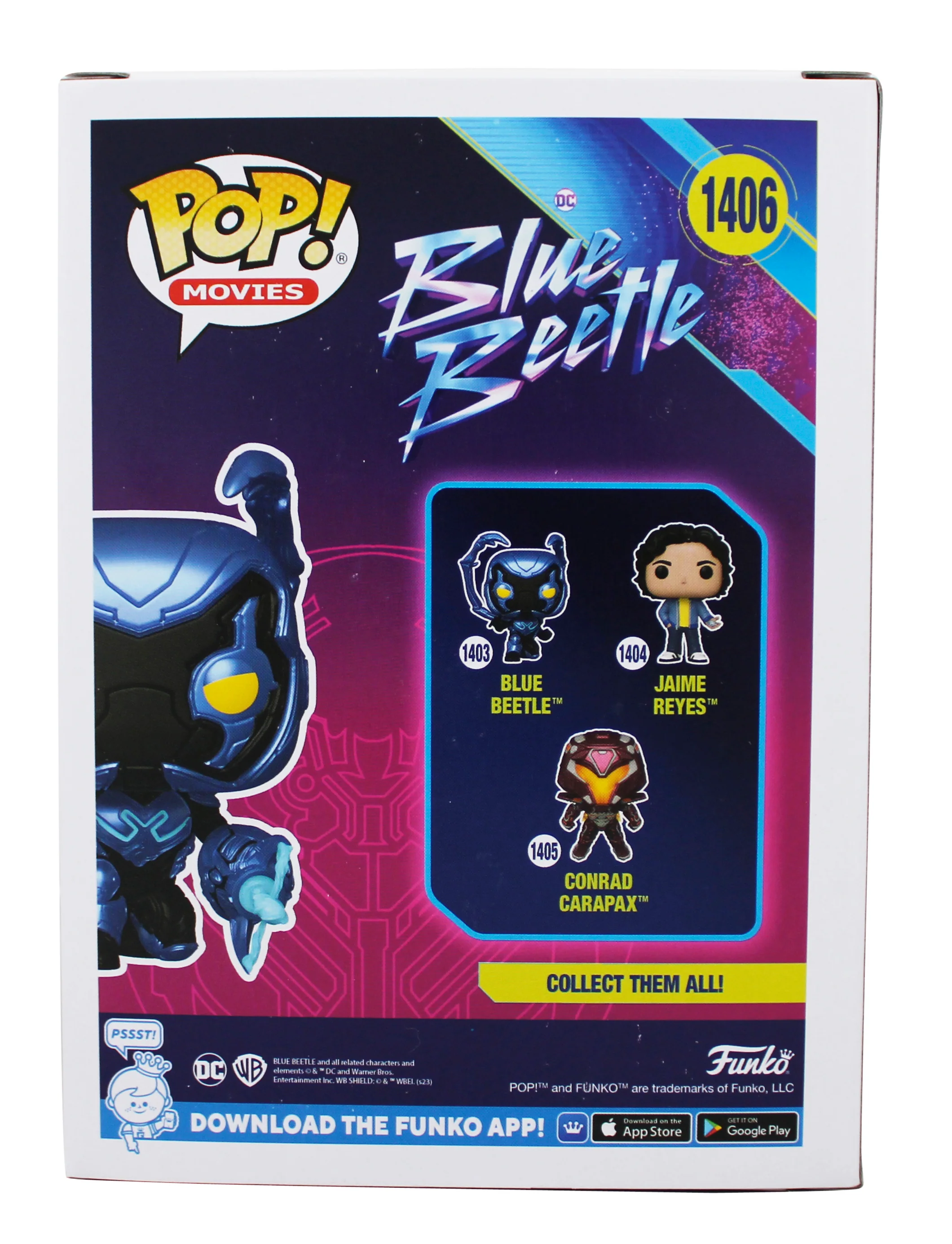 Xolo Mariduena Blue Beetle Signed #1406 Funko Pop Vinyl Figure BAS #BN36431 - Image 5