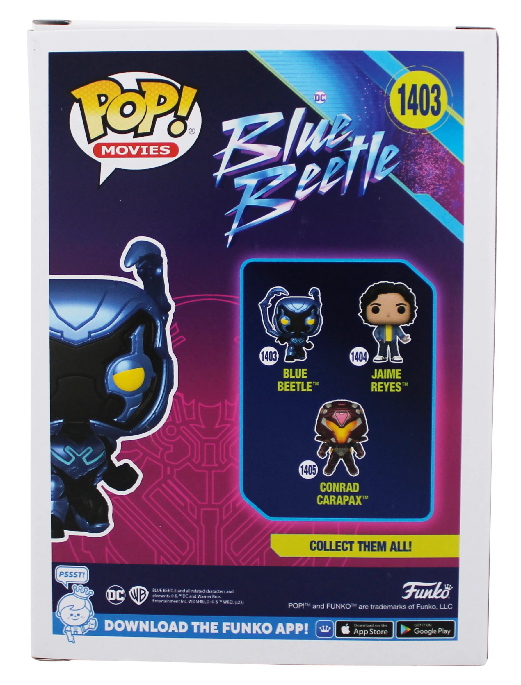 Xolo Mariduena Signed Blue Beetle #1403 Funko Pop Vinyl Figure PSA/DNA #BN36431 - Image 5