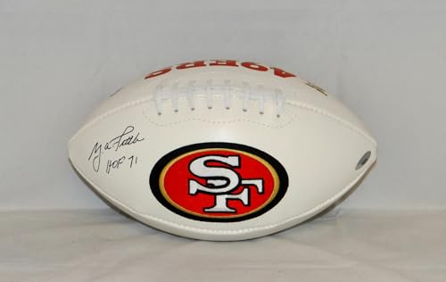 Y.A. Tittle HOF Autographed San Francisco 49ers Logo Football- TriStar Auth - Image 8