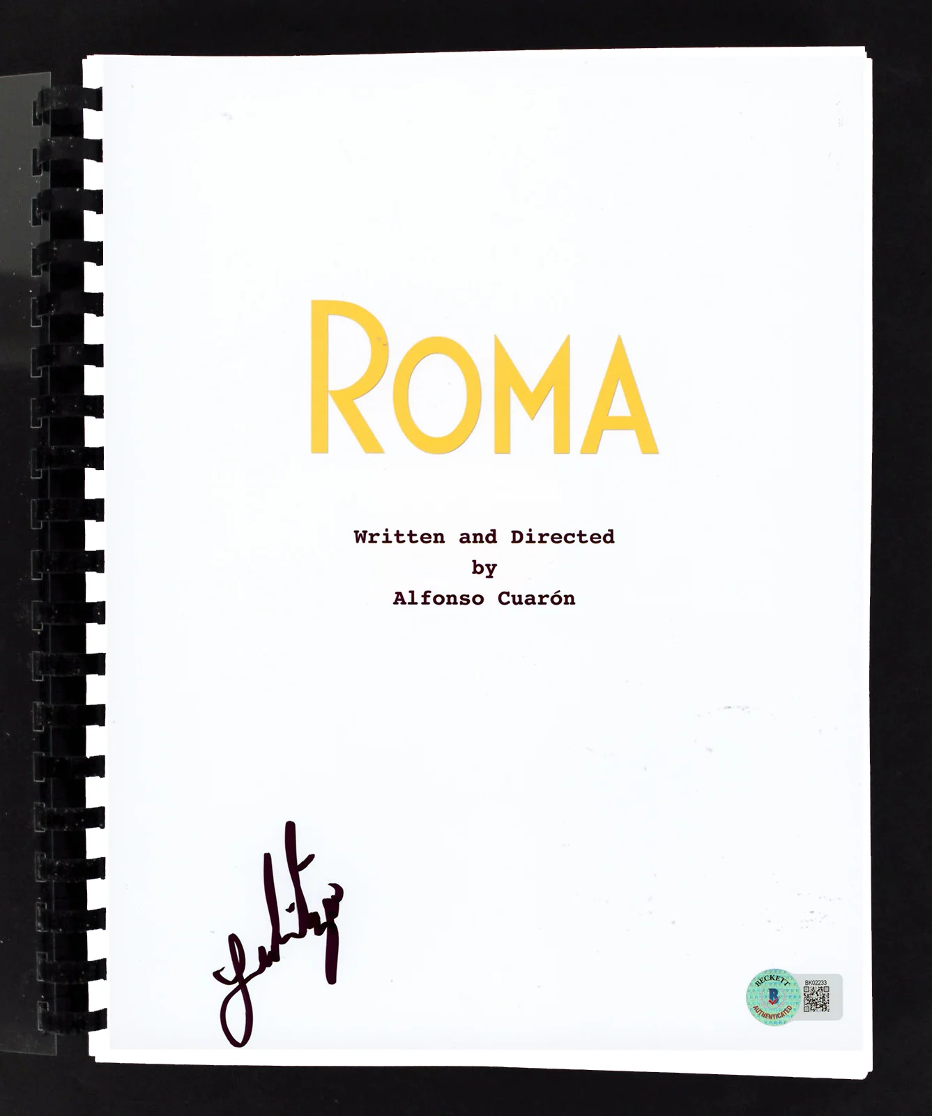 Yalitza Aparicio Roma Authentic Signed Replica Movie Autographed BAS #BK02233 - Image 2