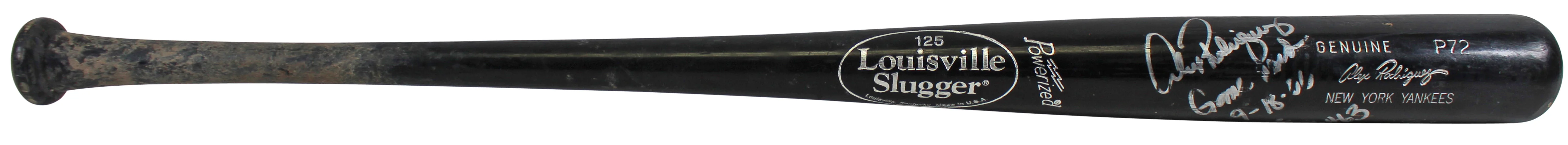 Yankees Alex Rodriguez "Game Used 9-18-06 Career HR #463" Signed Bat PSA/DNA - Image 3