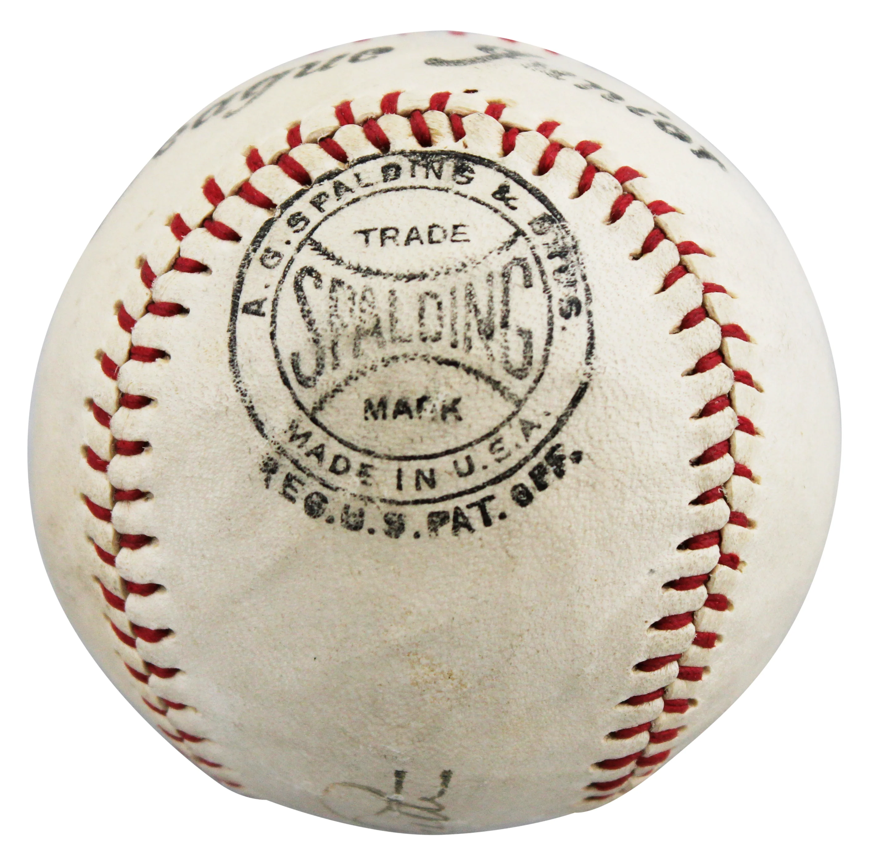Yankees Babe Ruth Signed 1920's Spalding League Junior Baseball PSA/DNA #AD02216 - Image 5