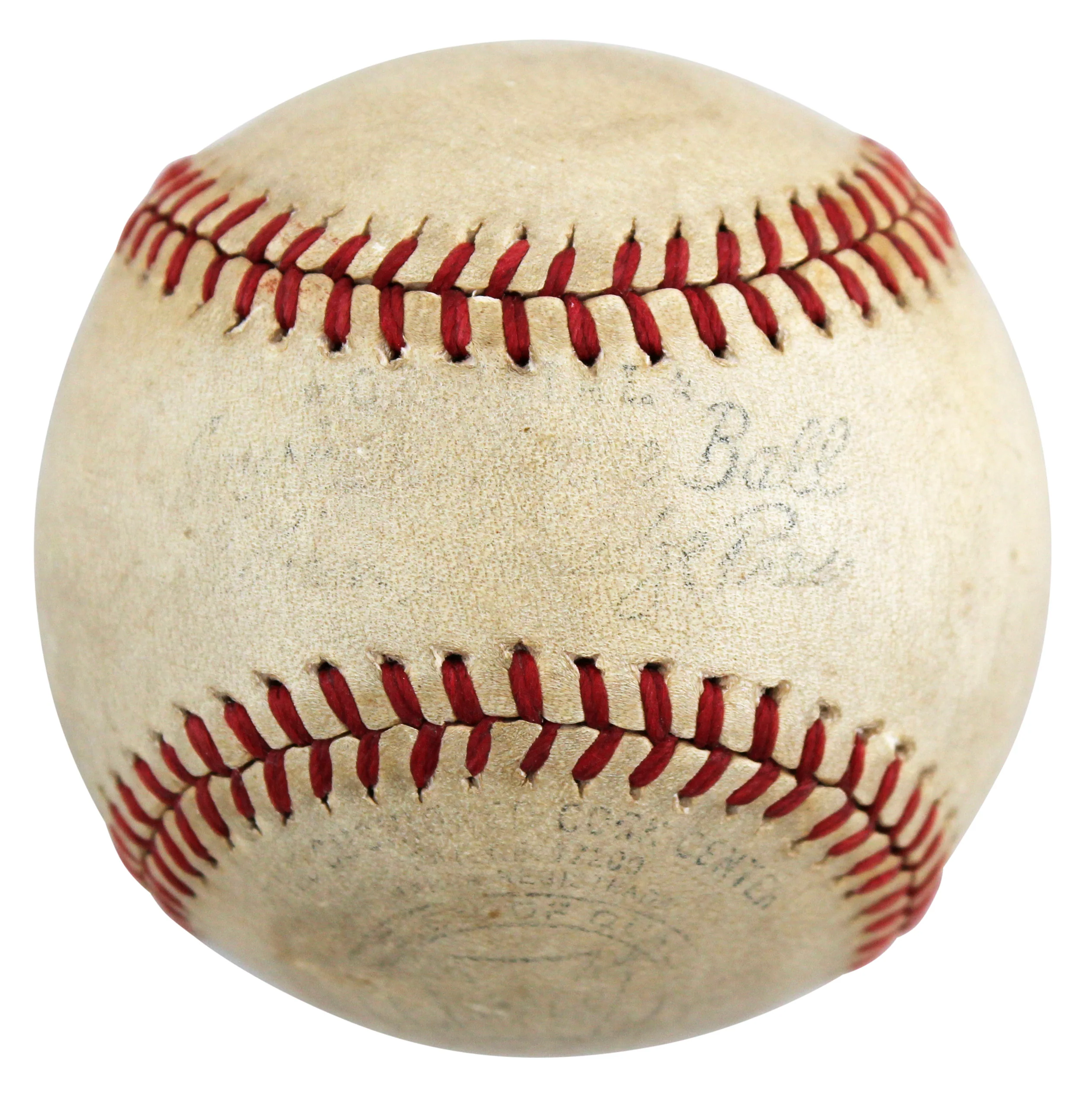 Yankees Babe Ruth Signed Harridge 1940-47 Reach Oal Baseball PSA/DNA #AK09711 - Image 7
