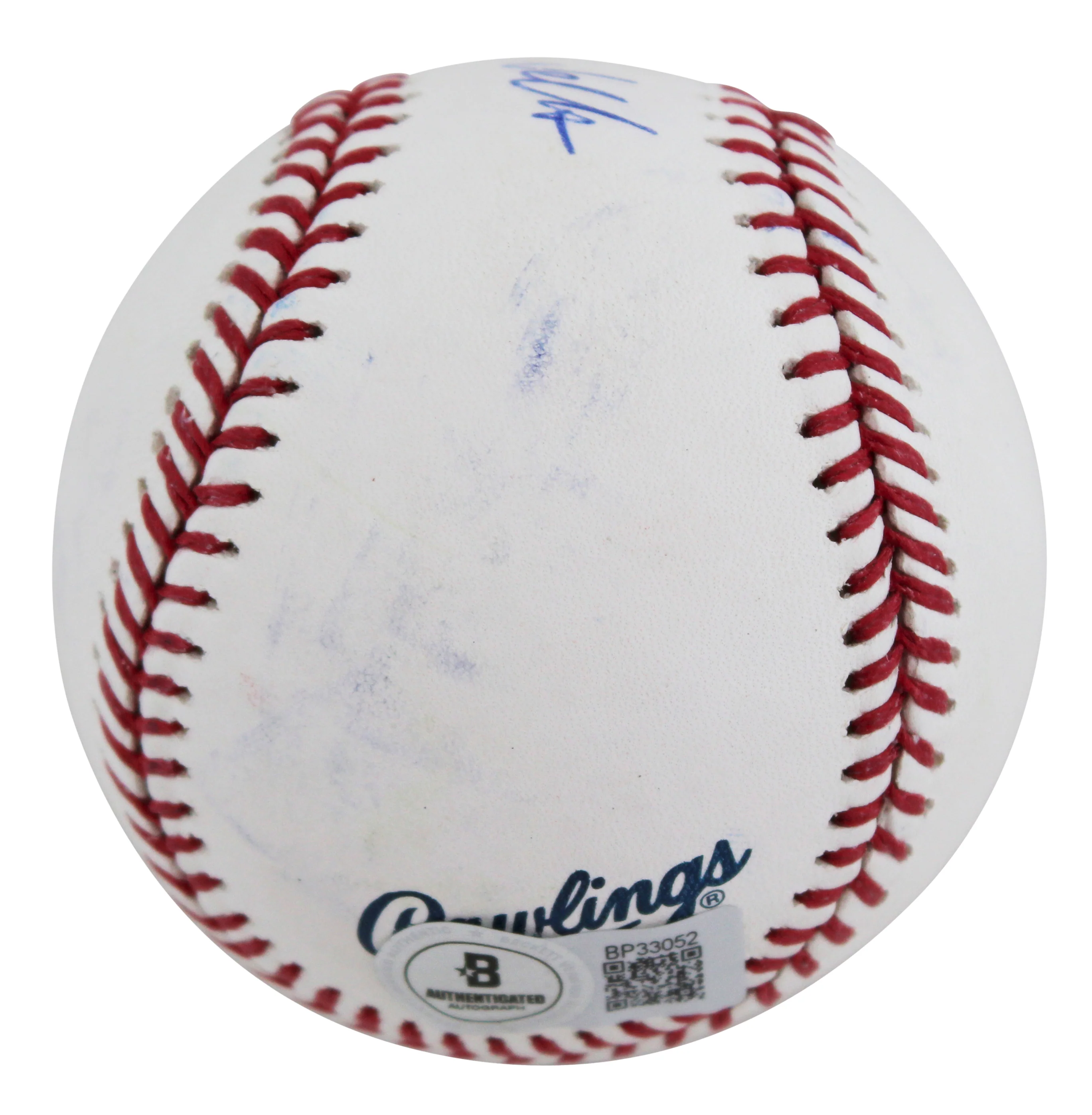 Yankees David Wells Authentic Signed Robert Manfred Oml Baseball BAS #BP33052 - Image 4