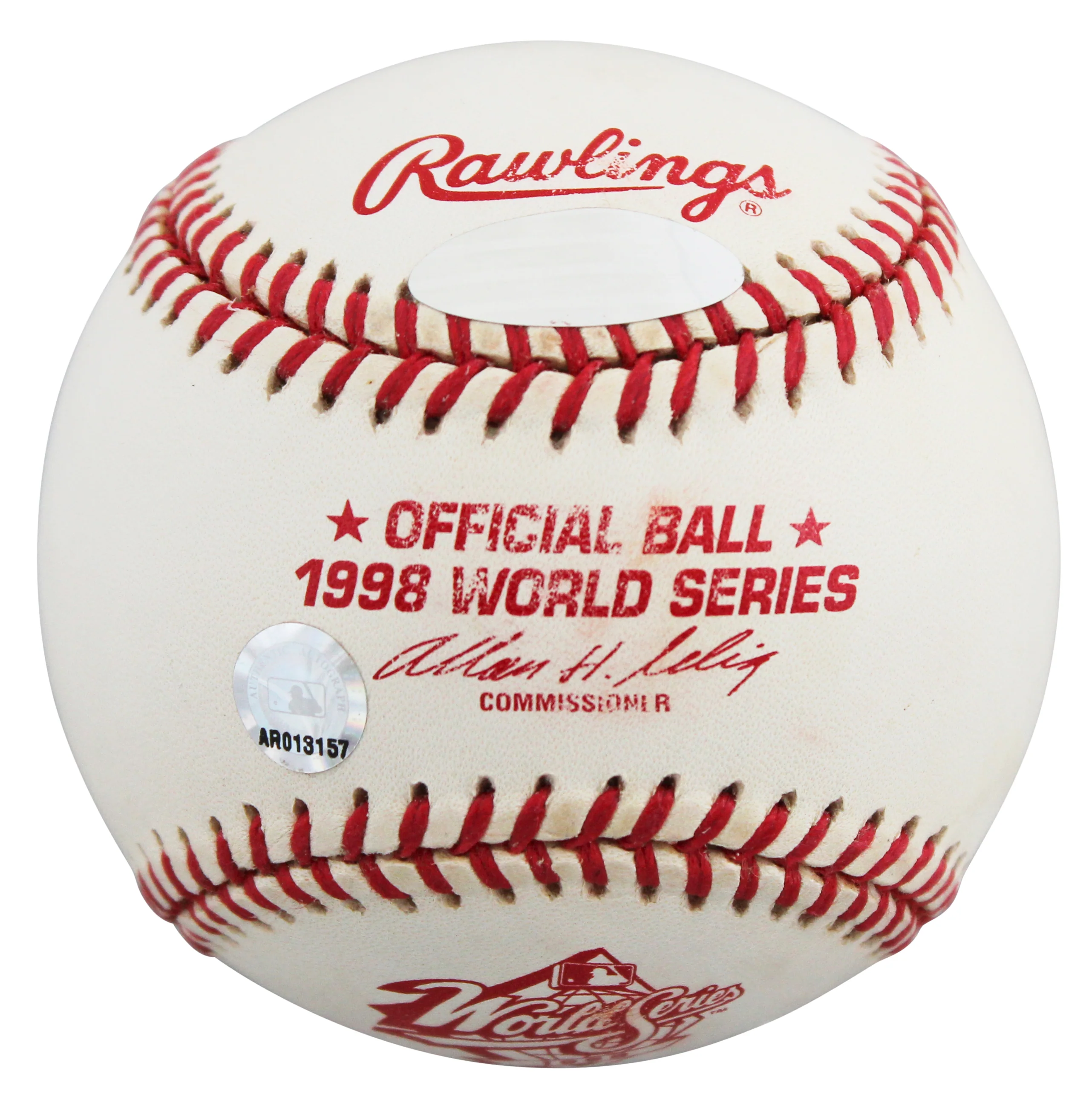 Yankees Derek Jeter Signed 1998 World Series Selig Oml Baseball MLB #AR013157 - Image 8