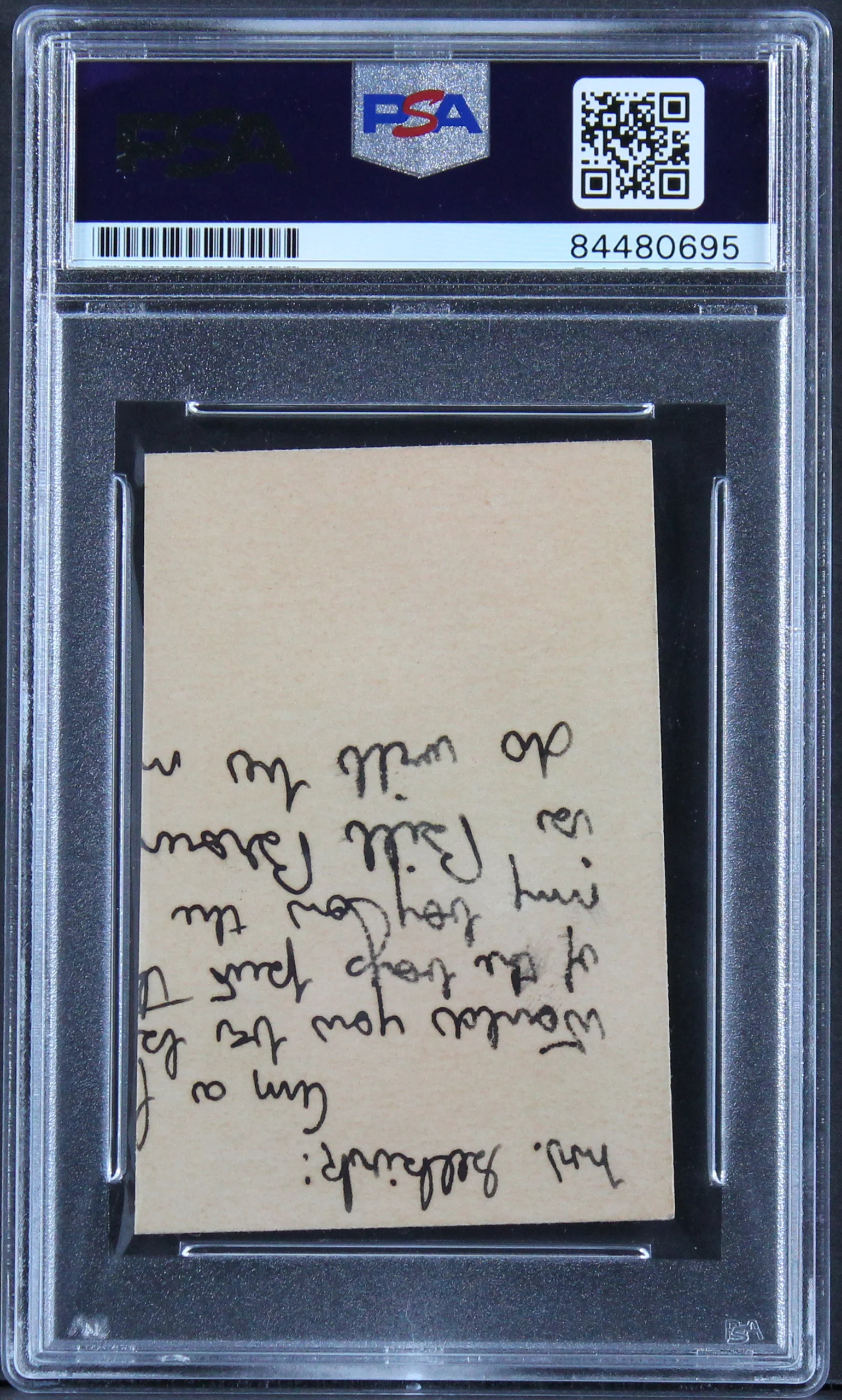 Yankees Lou Gehrig +2 Signed 2x3 Cut Signature Autos Graded Mint 9! PSA Slabbed - Image 3