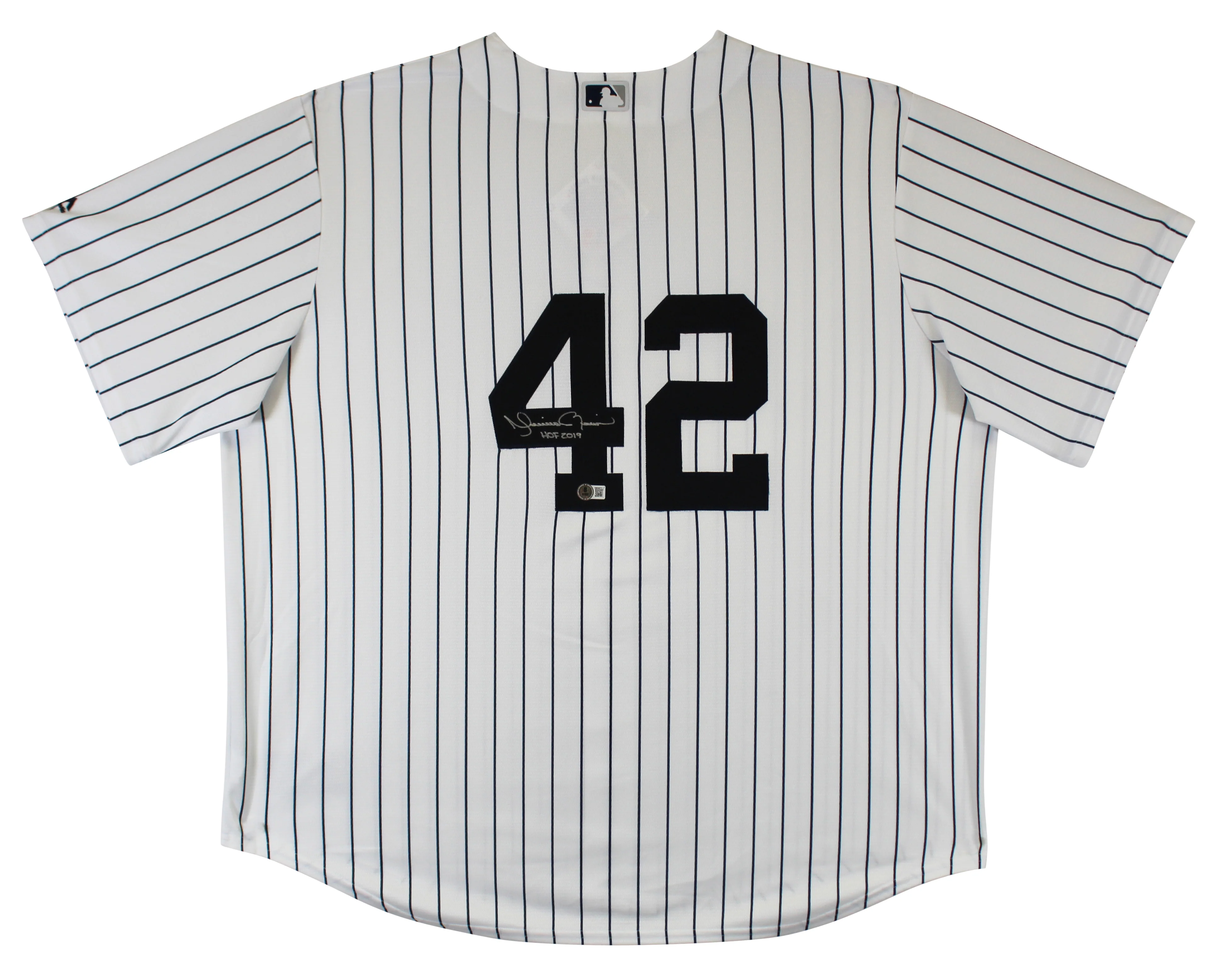 Yankees Mariano Rivera "HOF 2019" Signed Majestic Cool Base Jersey BAS Witnessed - Image 2