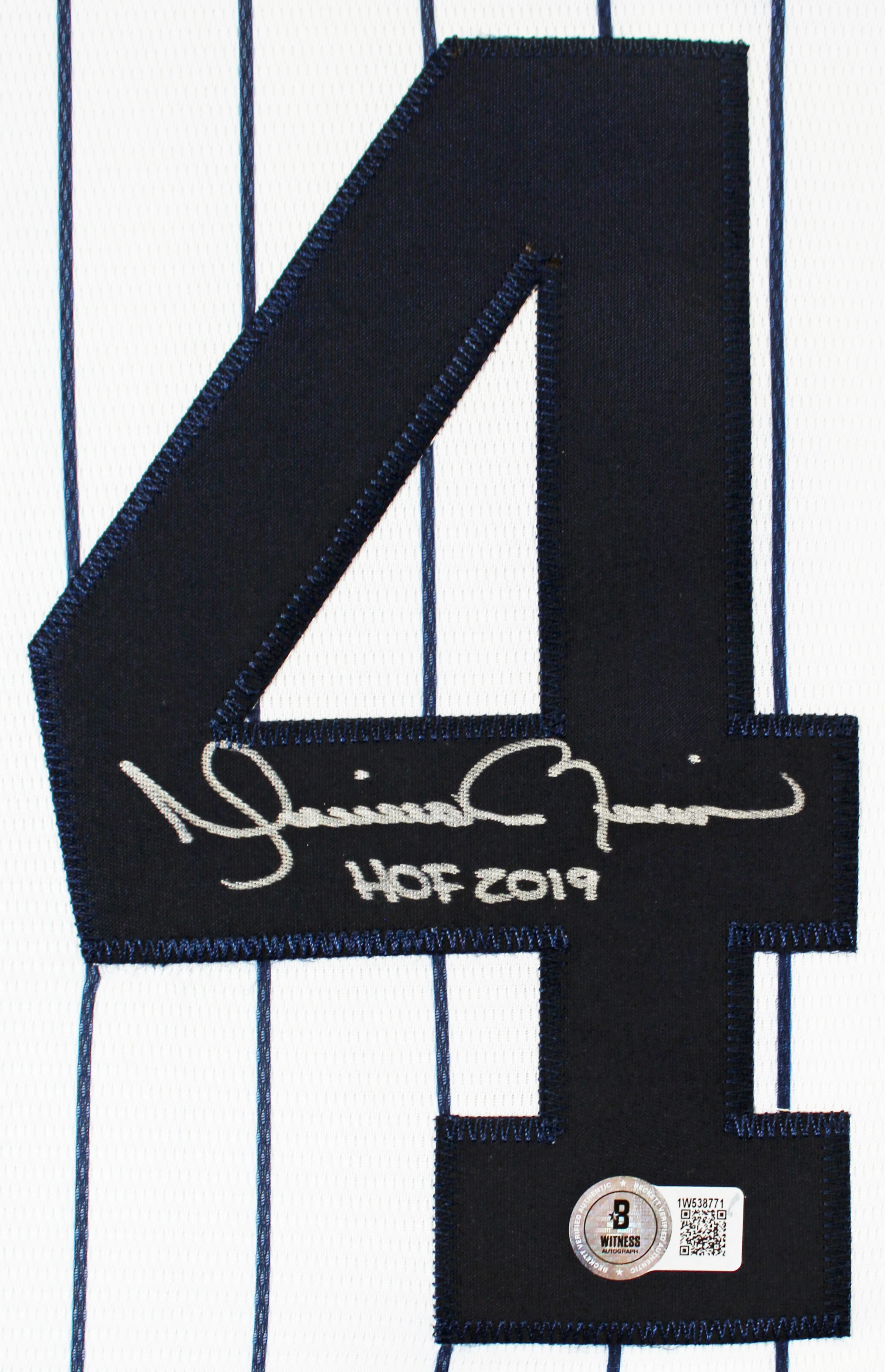 Yankees Mariano Rivera "HOF 2019" Signed Majestic Cool Base Jersey BAS Witnessed - Image 3