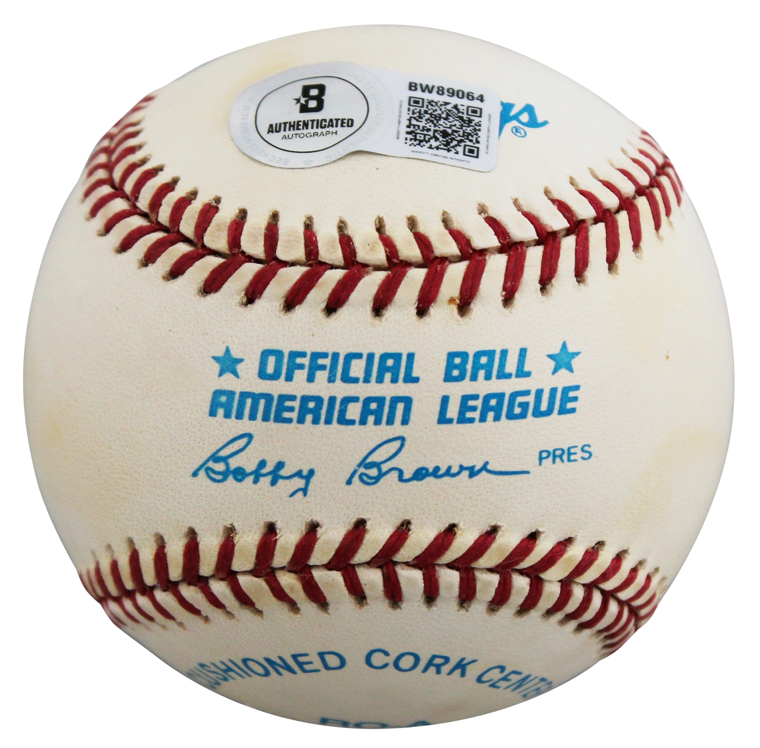 Yankees Phil Rizzuto Authentic Signed Bobby Brown OAL Baseball BAS #BW89064 - Image 8