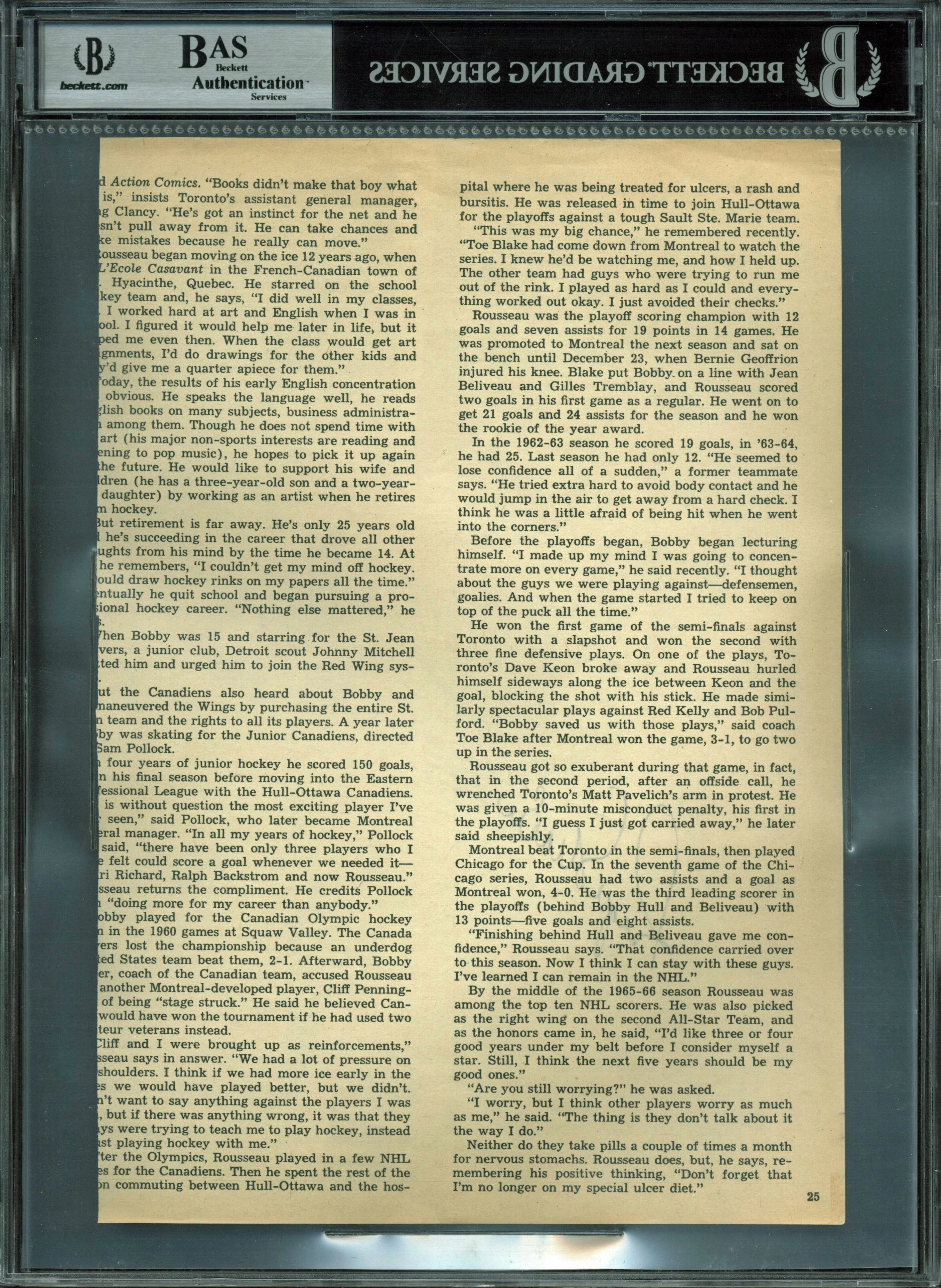 Yankees Roger Maris Authentic Signed 7.5x11 Magazine Page Photograph BAS Slabbed - Image 3
