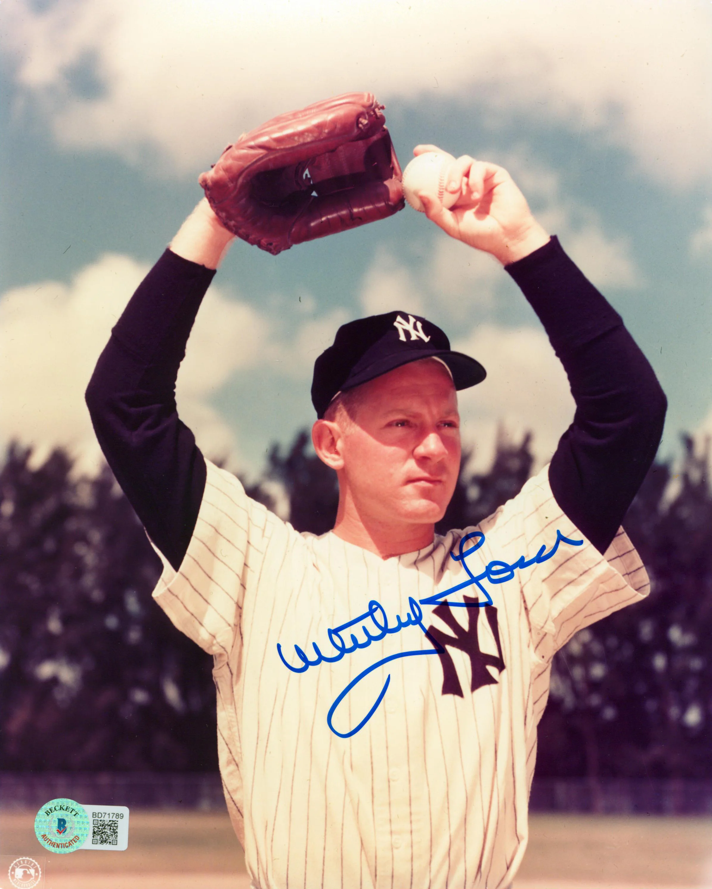Yankees Whitey Ford Authentic Signed 8x10 Photo Autographed BAS #BD71789 - Image 2