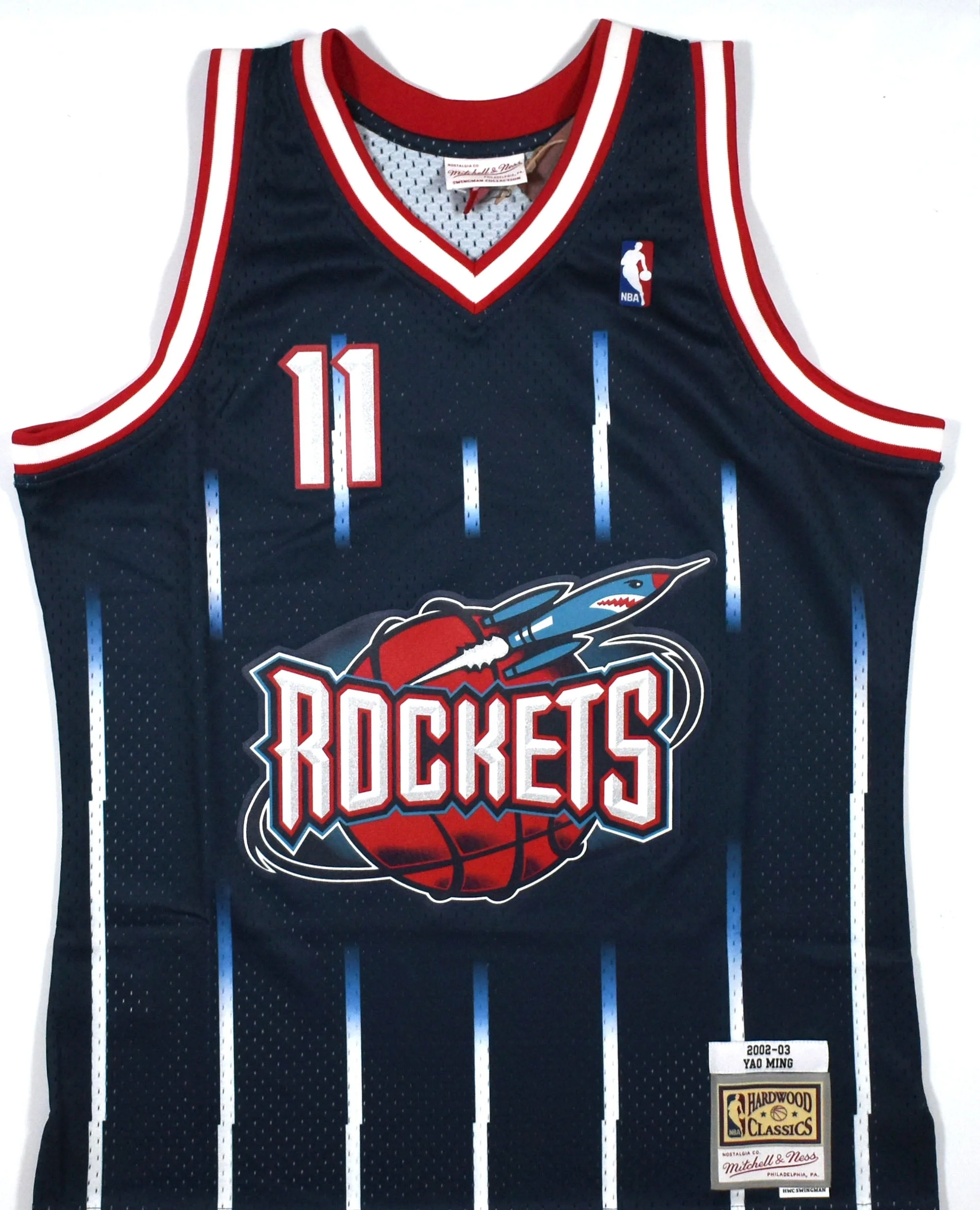 Yao Ming Autographed Houston Rockets Mitchell & Ness Jersey - Beckett W Hologram - Image 3