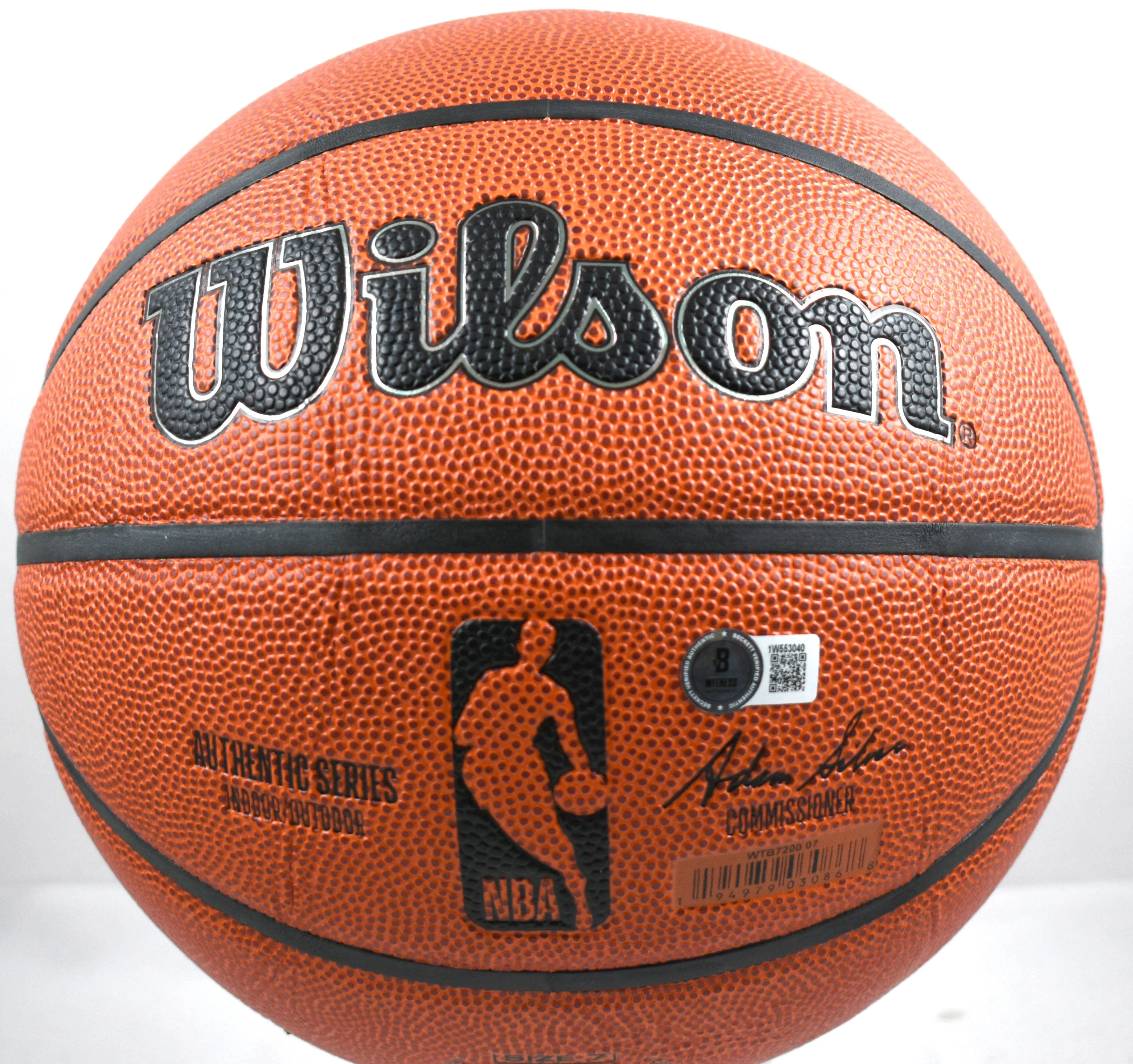 Yao Ming Autographed Official NBA Wilson Basketball - Beckett W Hologram *Silver - Image 3