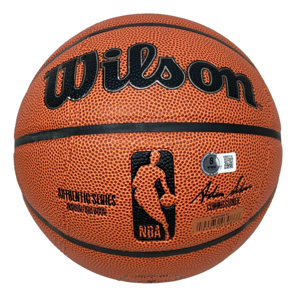 Yao Ming Houston Rockets Signed Wilson NBA I/O Basketball BAS w/ Case - Image 2