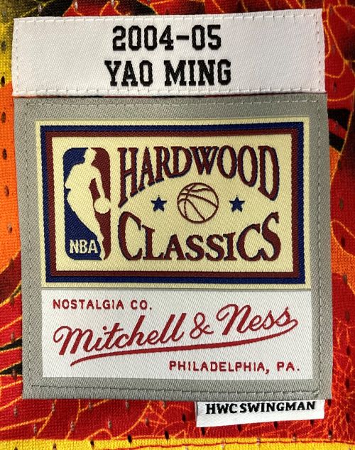 Yao Ming Signed Houston Rockets 2004-05 M&N Hardwood Classics Jersey BAS - Image 4