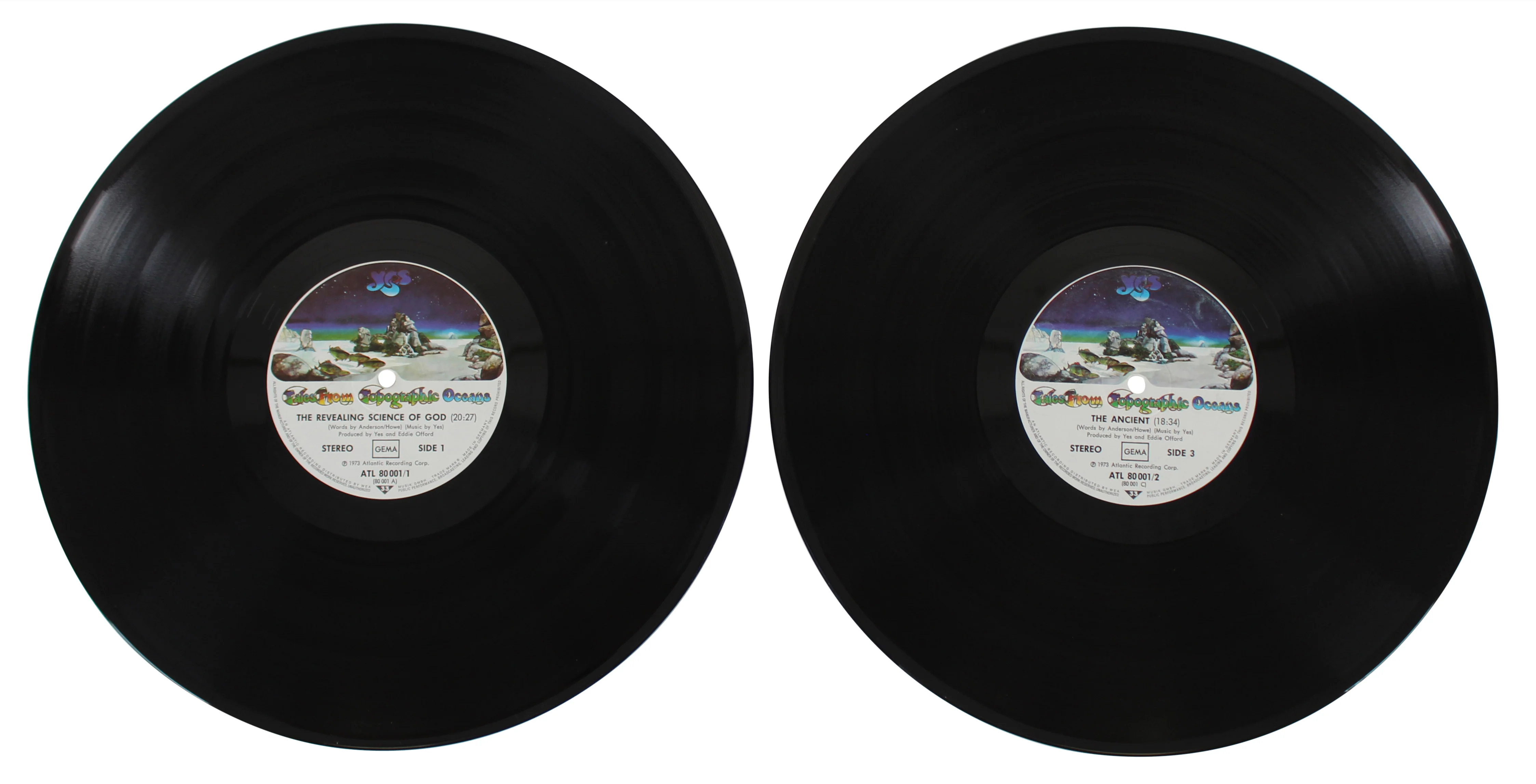 Yes (4) Anderson Squire Wakeman & Howe Signed Album Cover W/ Vinyl BAS #AC26842 - Image 6