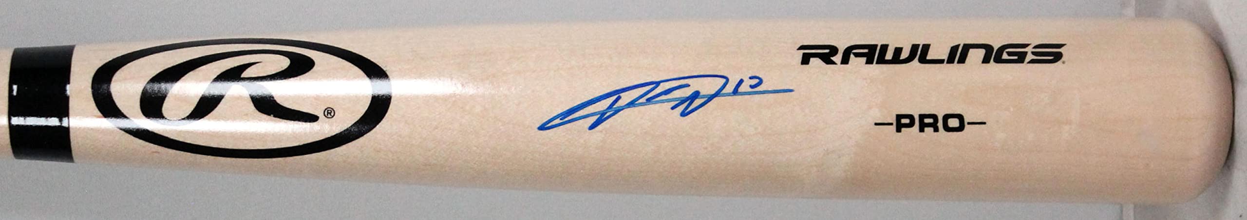 Yuli Gurriel Autographed Blonde Rawlings Pro Bat-JSA W *Blue - Image 5