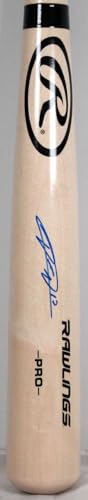 Yuli Gurriel Autographed Blonde Rawlings Pro Bat-JSA W *Blue - Image 8