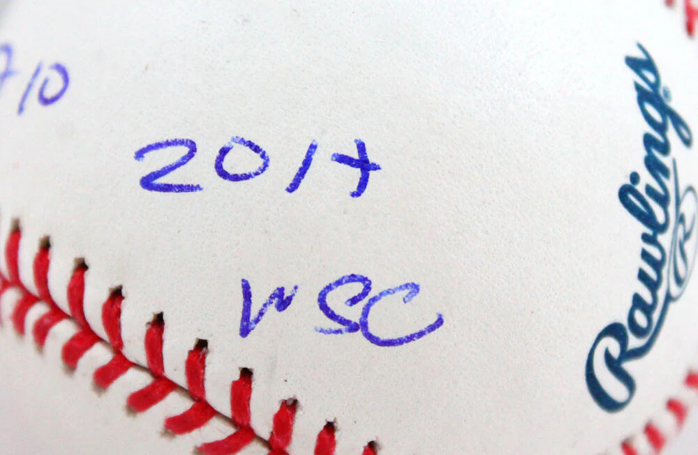 Yuli Gurriel Autographed Rawlings OML Baseball w/Insc. - JSA W Auth *Blue - Image 3