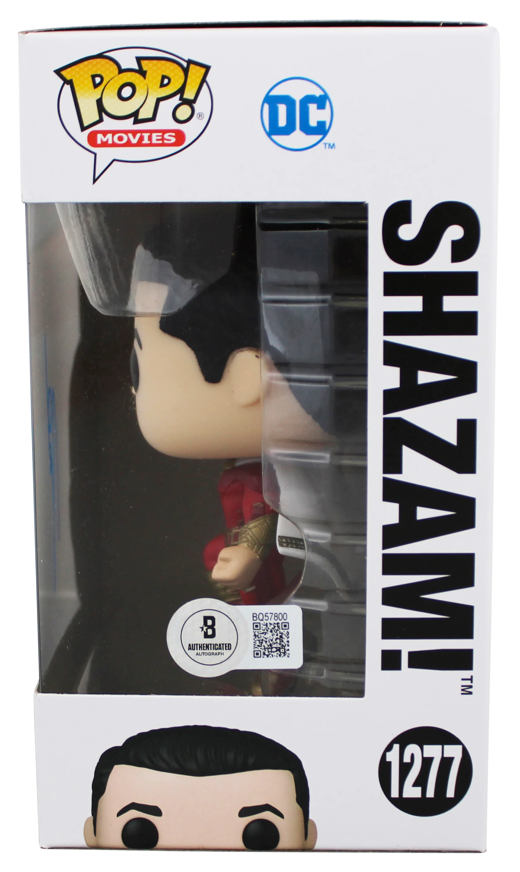 Zachary Levi Authentic Signed Shazam! #1277 Funko Pop Vinyl Figure BAS #BQ57800 - Image 4