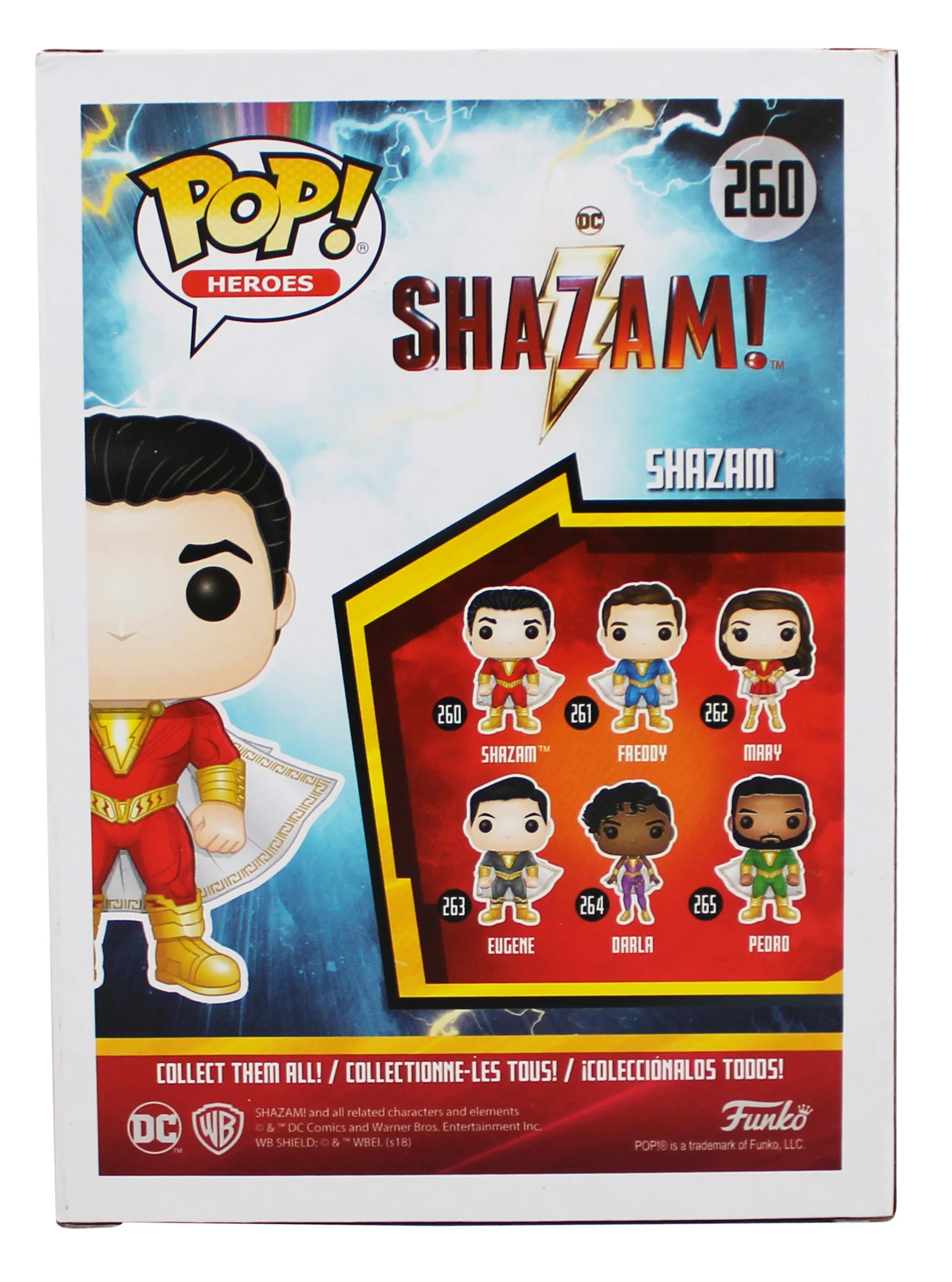 Zachary Levi "Shazam!" Signed Shazam #260 Funko Pop Vinyl Figure JSA #AZ80436 - Image 5