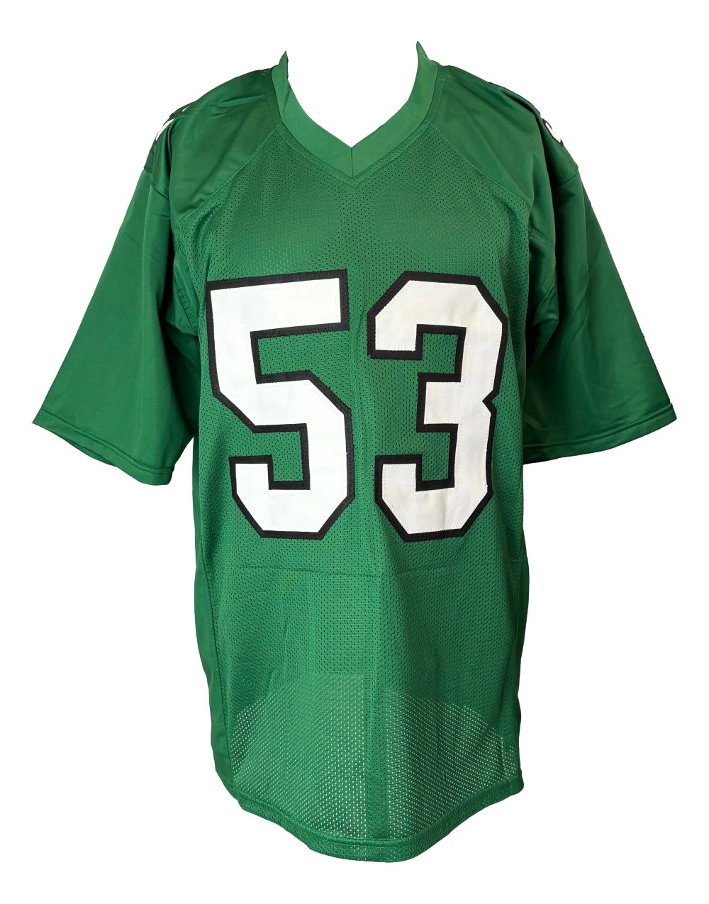 Zack Baun Philadelphia Signed Kelly Green Football Jersey BAS - Image 3