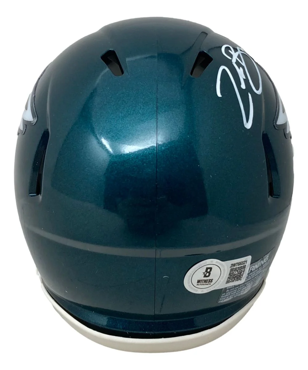 Zack Baun Signed Philadelphia Eagles Mini Speed Helmet BAS - Image 2