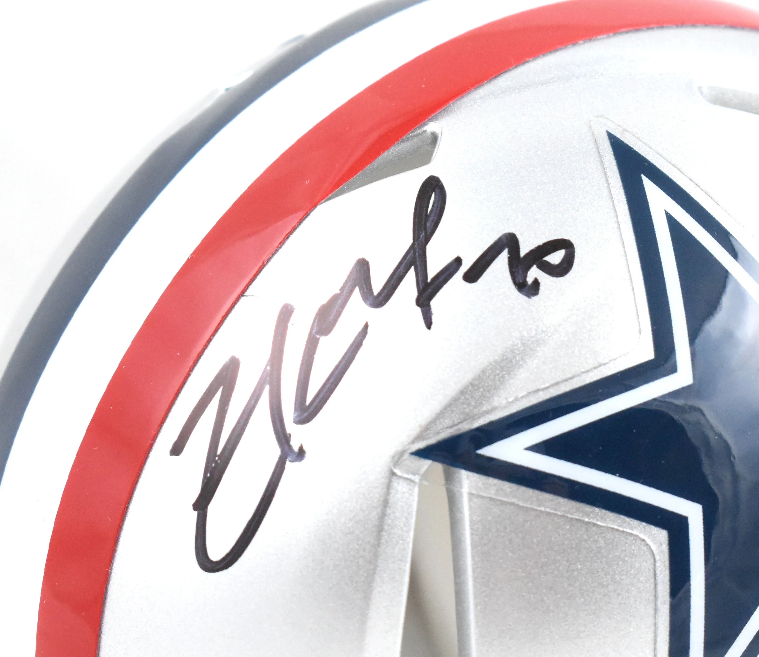 Zack Martin Autographed Dallas Cowboys 1976 Speed Mini Helmet-Beckett W Hologram - Image 2