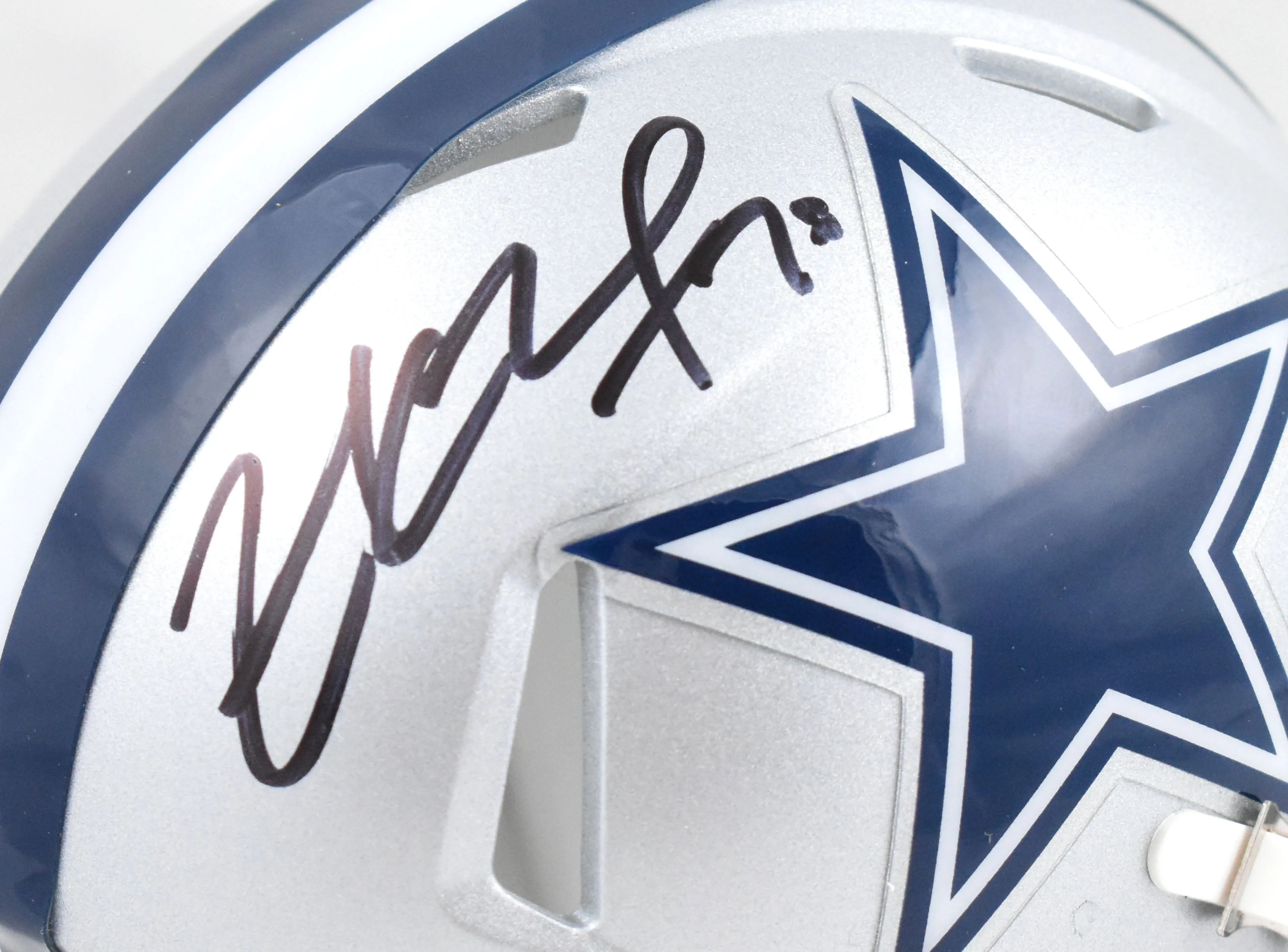 Zack Martin Autographed Dallas Cowboys Speed Mini Helmet - Beckett W Hologram - Image 2