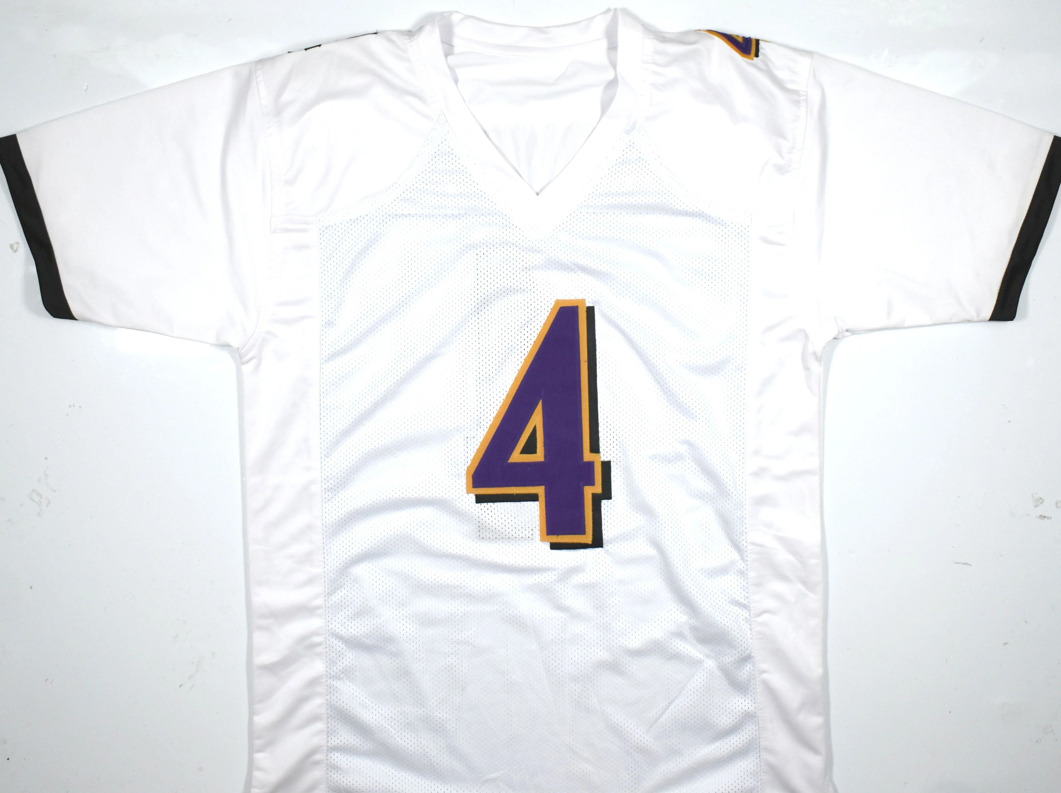 Zay Flowers Autographed White Pro Style Jersey - Beckett W Hologram *Silver - Image 3