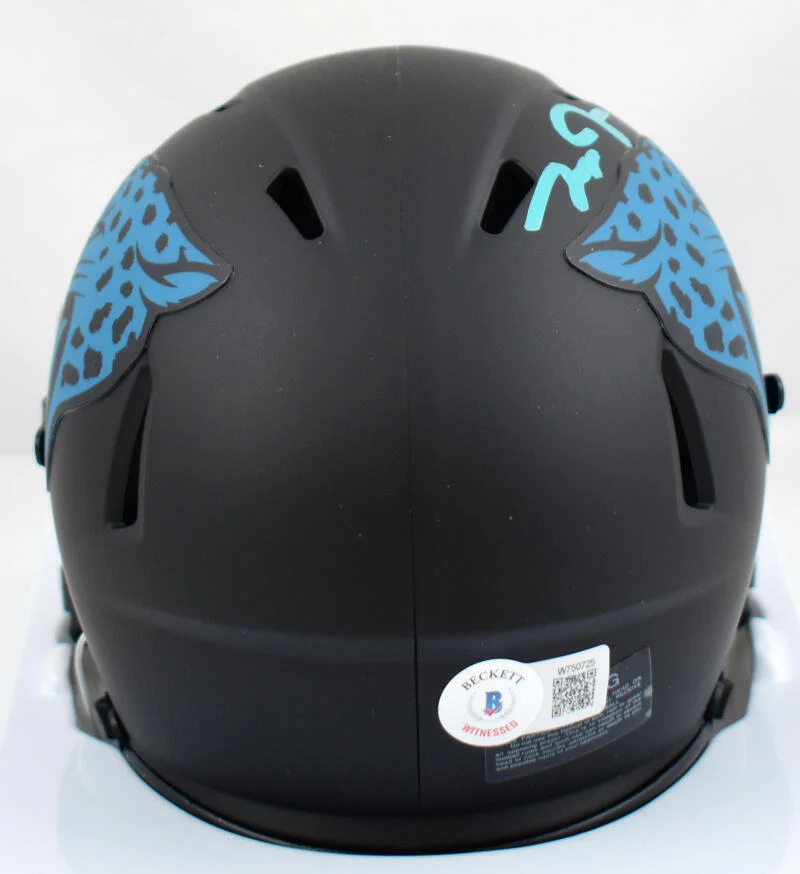 Zay Jones Autographed Jaguars Eclipse Speed Mini Helmet -Beckett W Hologram - Image 3
