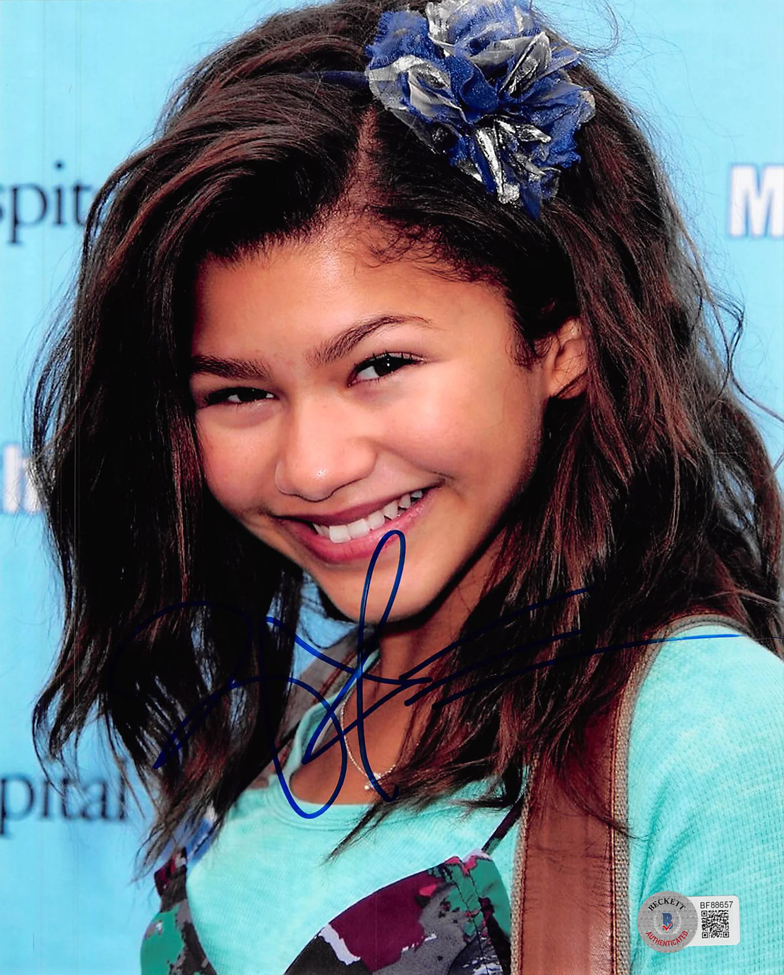 Zendaya Spider-Man: No Way Home Authentic Signed 8x10 Photo BAS #BF88657 - Image 2