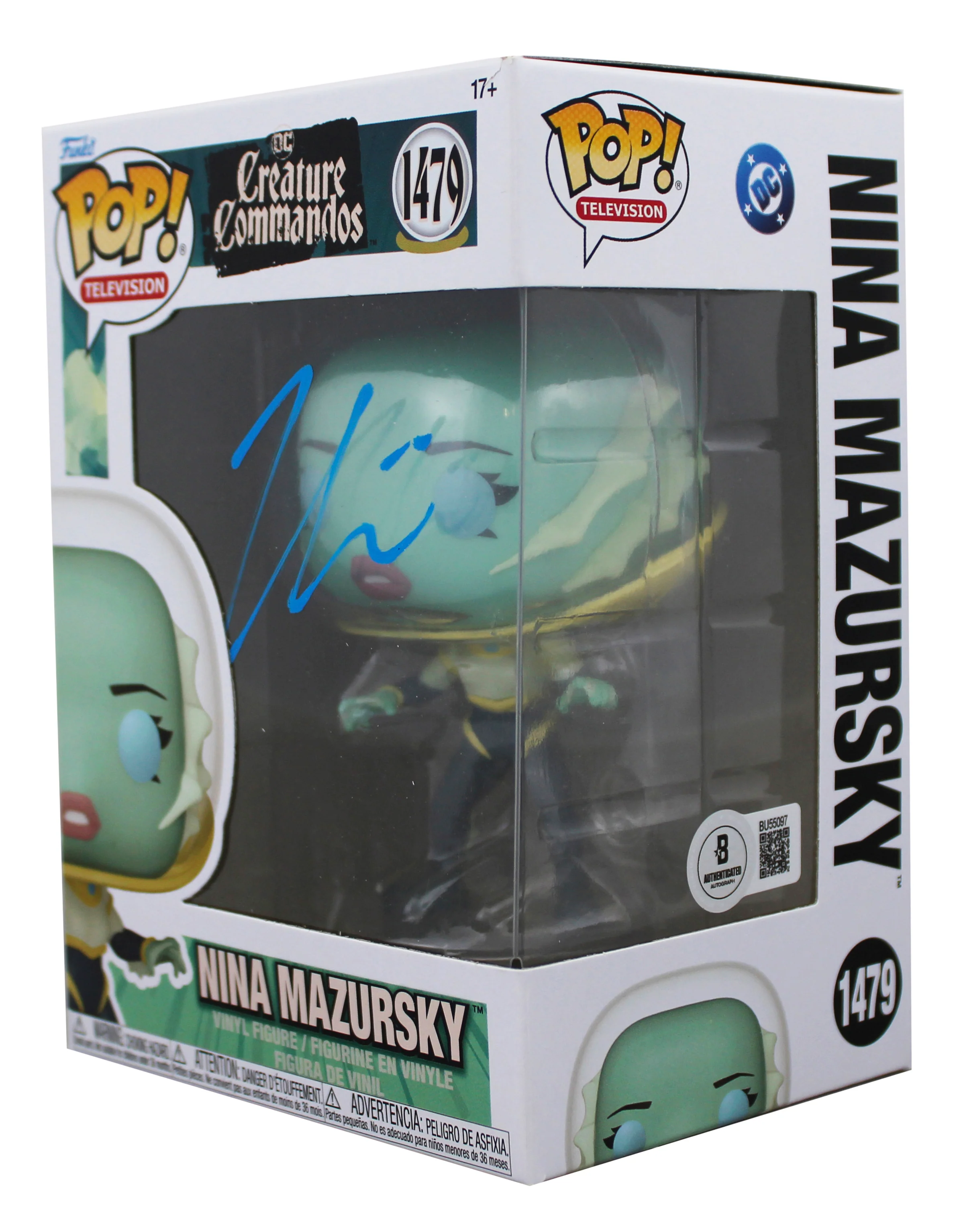 Zoe Chao Signed DC Creature Commandos Nina Mazursky Funko Pop Vinyl Figure BAS - Image 3